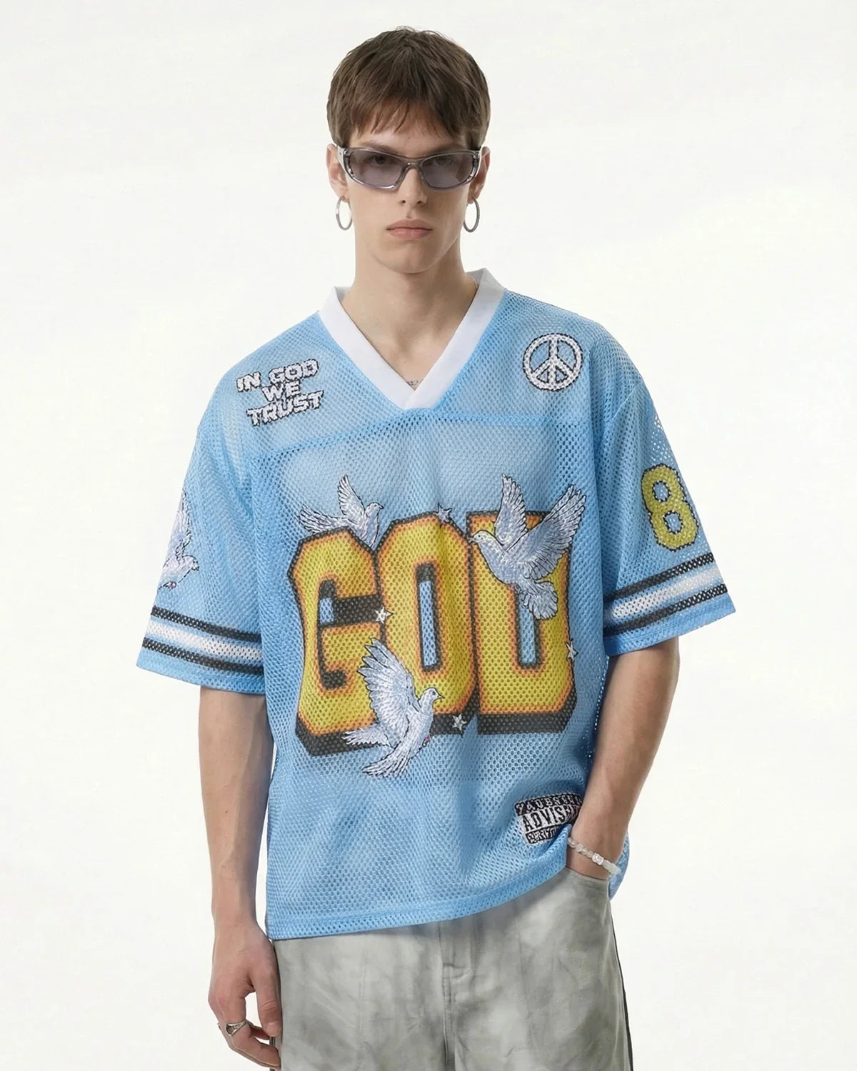 Dove Graphic Mesh Football Jersey