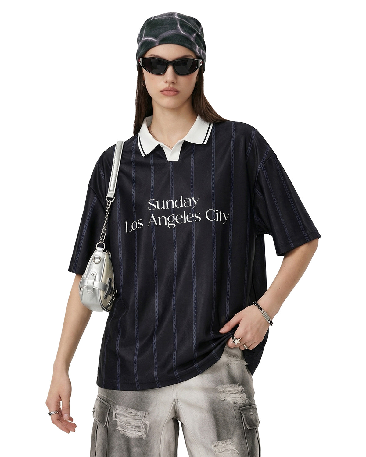 Maillot de polo rayé vintage