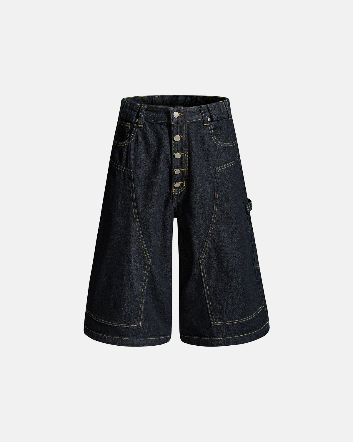 Cinch Back Buttons Up Cargo Jorts
