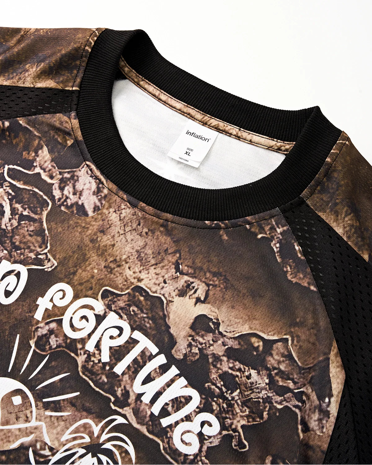 Retro Digital Printing Mesh Jersey