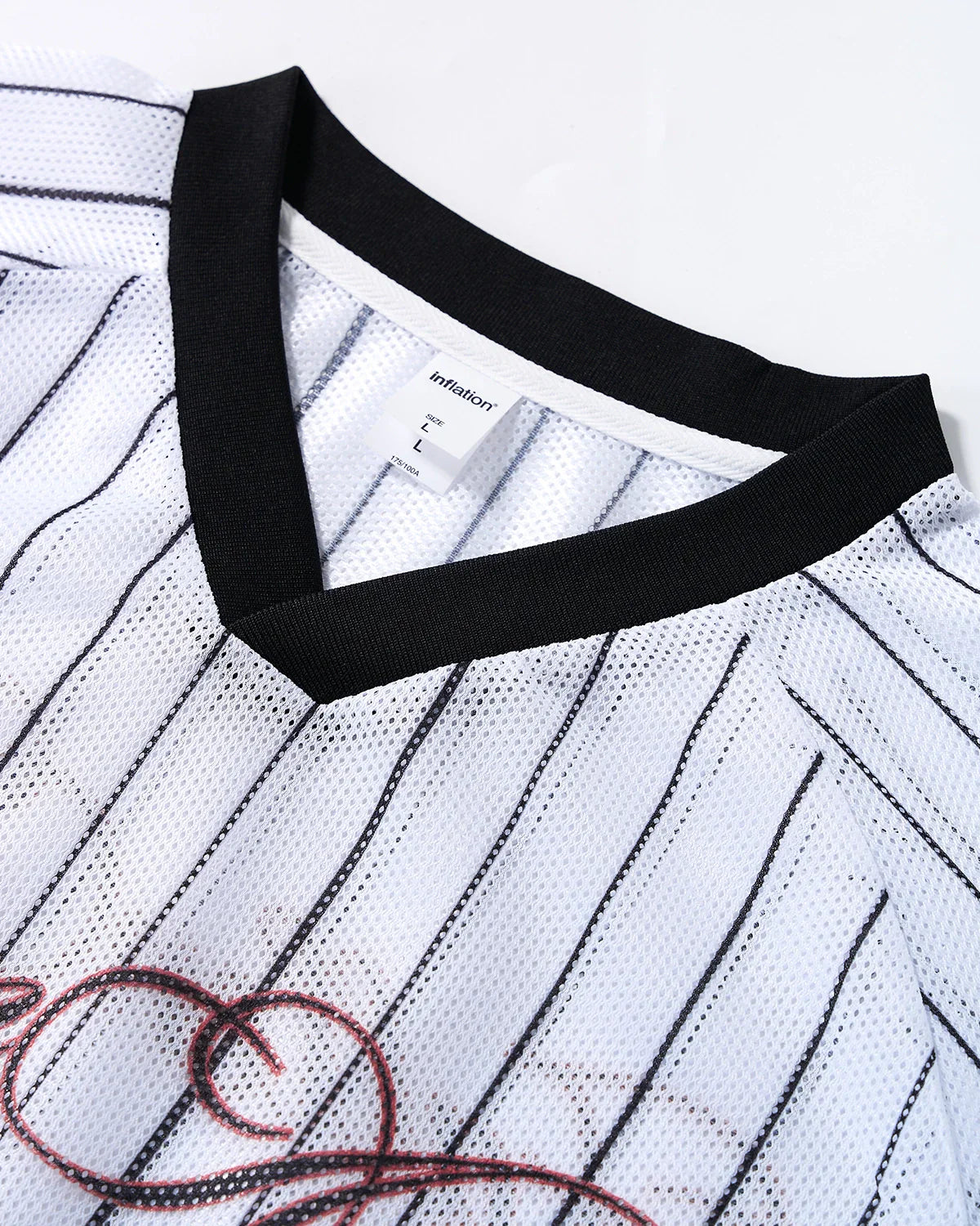 Pinstripe Number Mesh Jersey