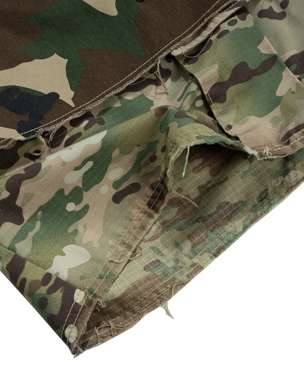 Camo Layered Longline Jorts
