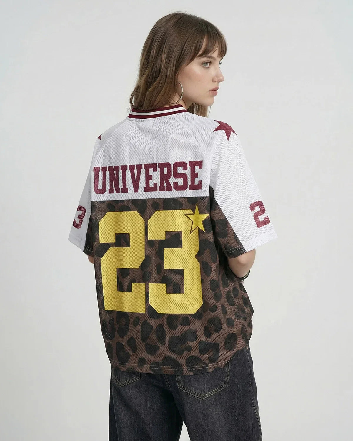 Number 23 Leopard Mesh Jersey