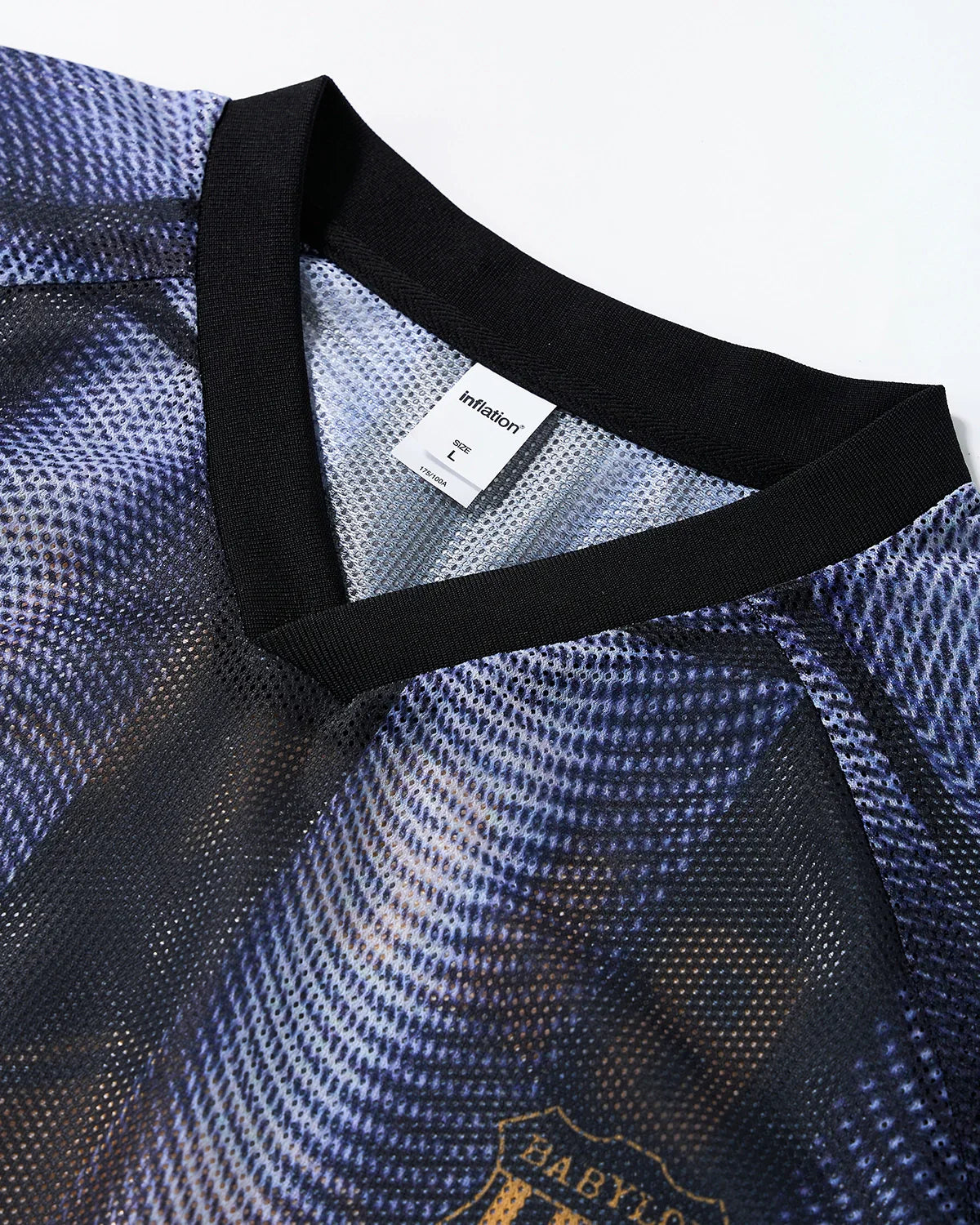 Gradient Pattern Mesh Jersey