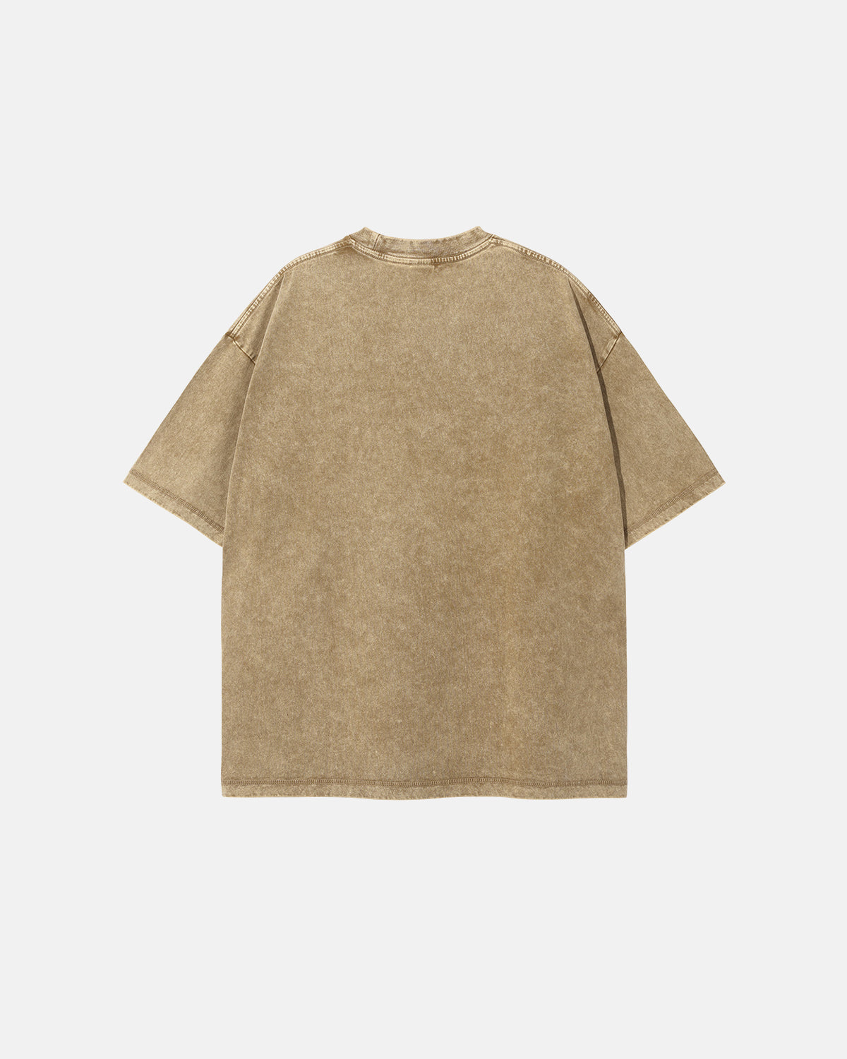 T-shirt délavé col montant