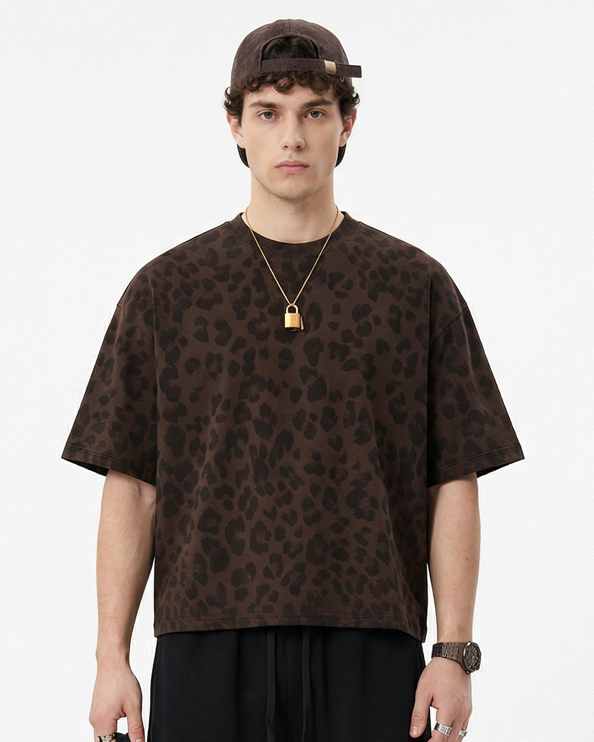 Leopard Print Boxy T-Shirt