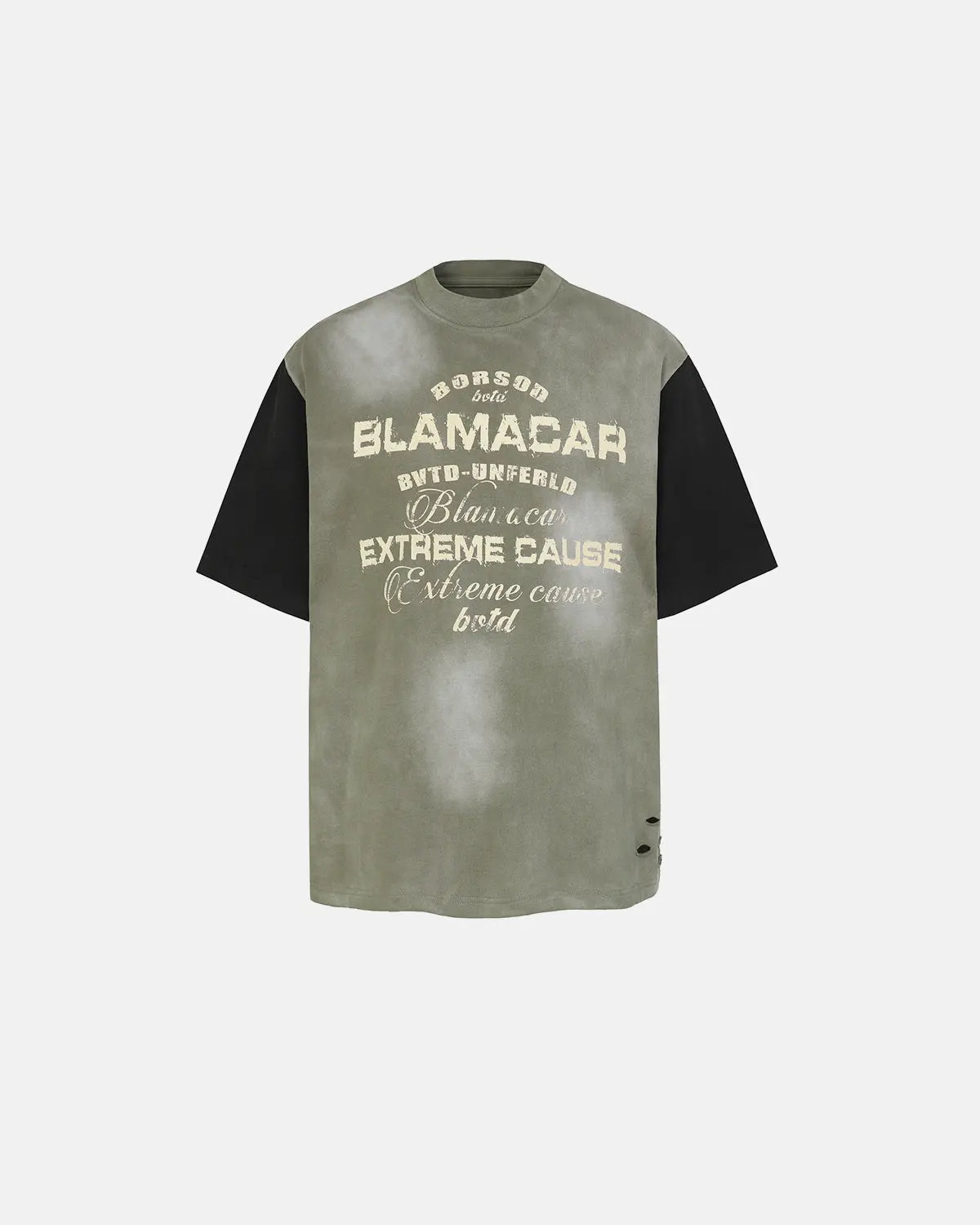 Patchwork Washed Graphic T-Shirt