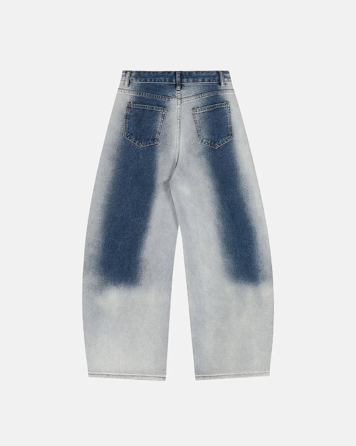Monkey Wash Baggy Barrel Jeans