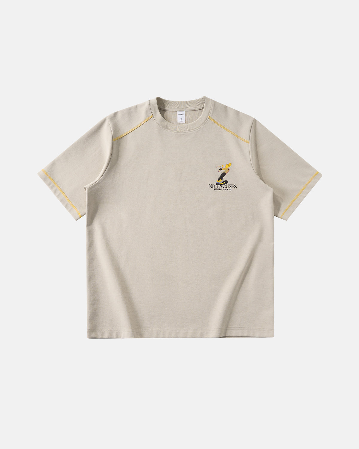 Contrast Stitching Graphic Tees