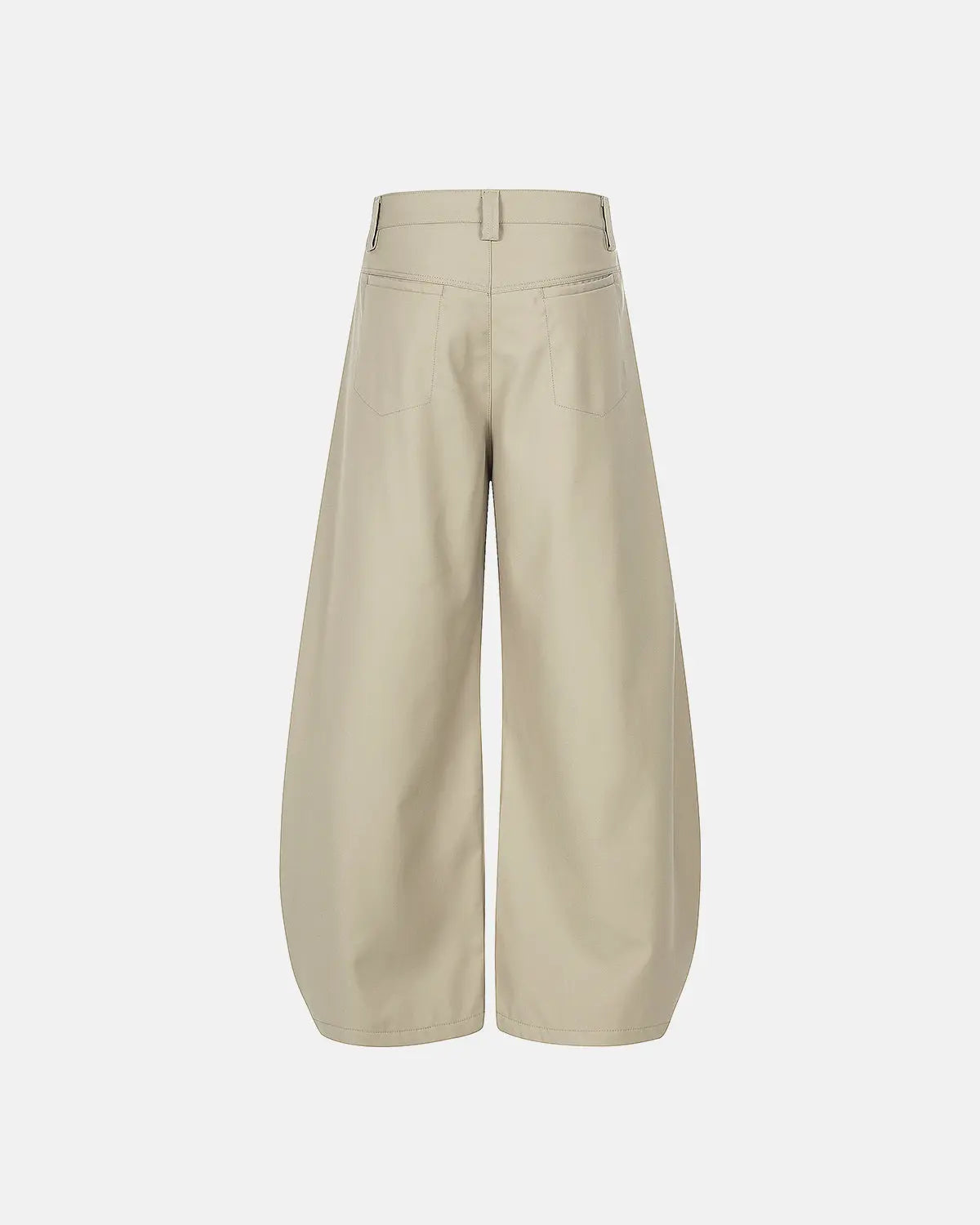 Rope Belt Wide Leg Tailored Pants