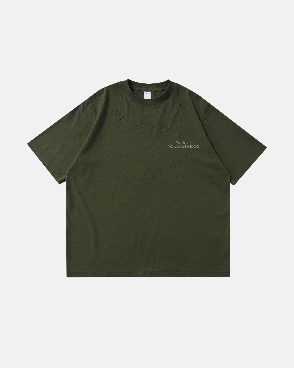 T-shirt délavé réfléchissant usé