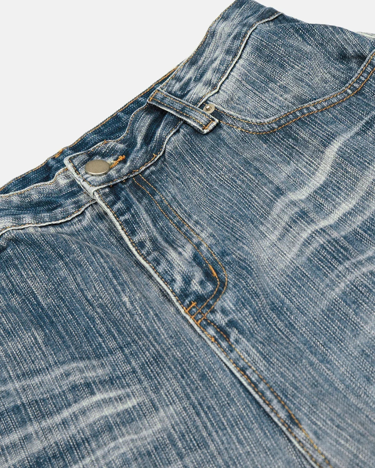 Whisker Wash Bamboo Weave Jeans