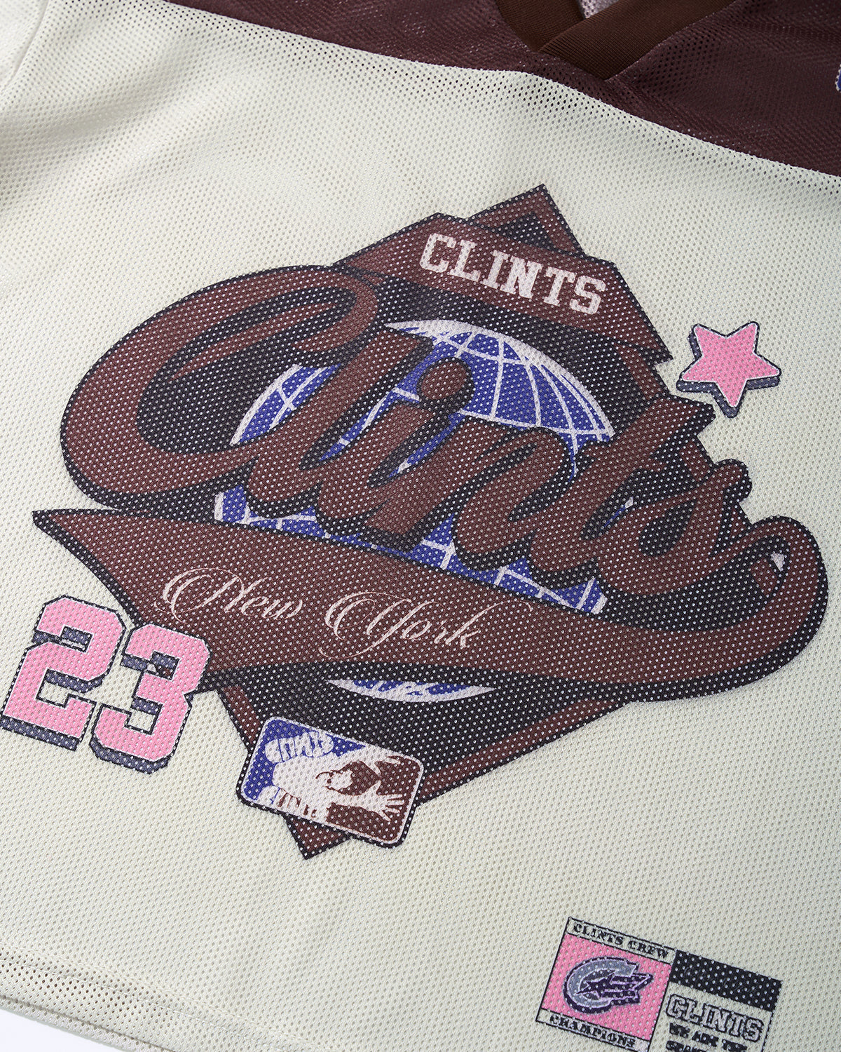 Retro Graphic Mesh Jersey