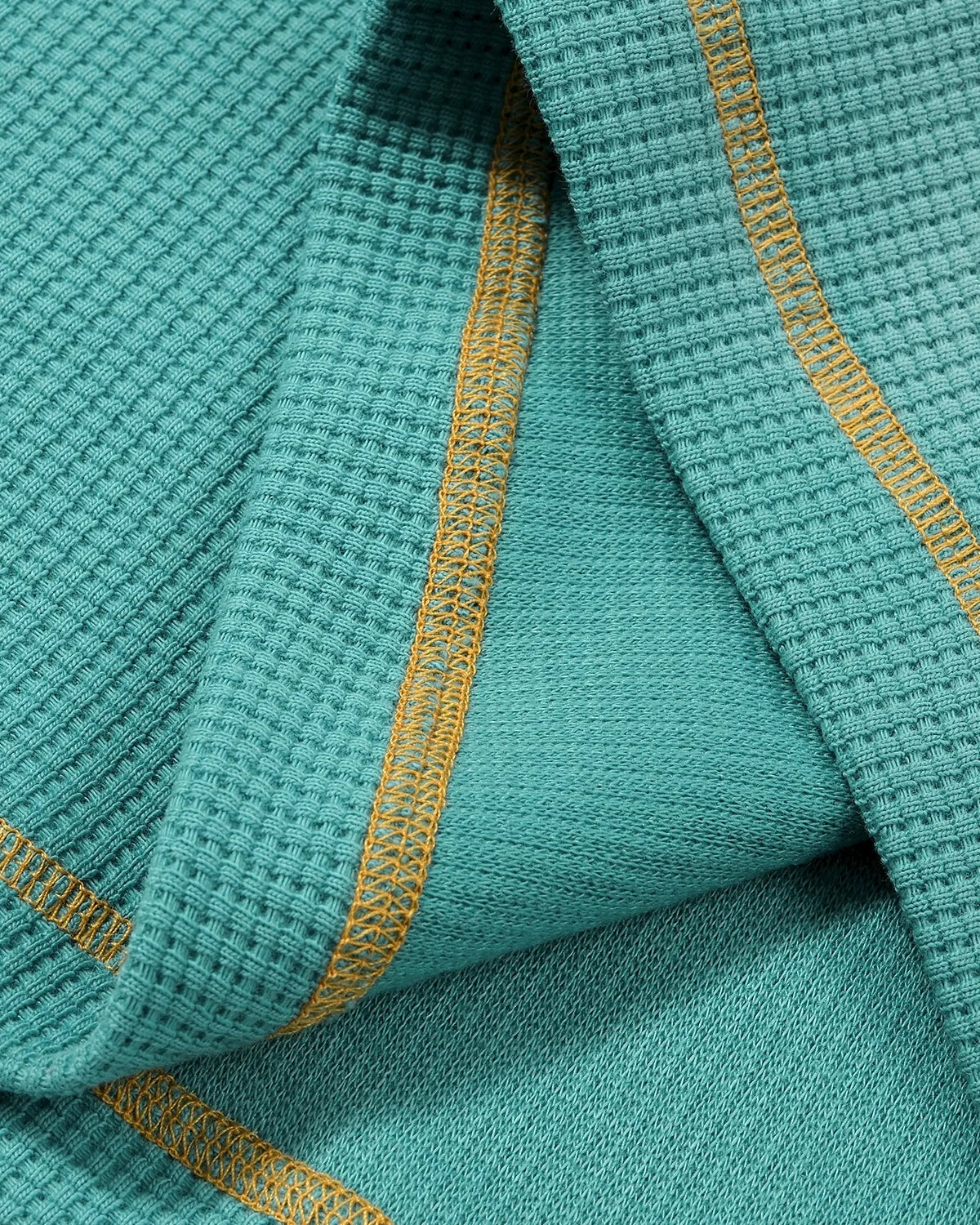 T-shirt à manches longues en maille gaufrée avec logo manuscrit