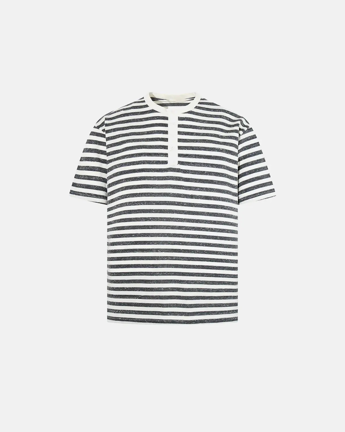 Striped Henley Relaxed T-shirt