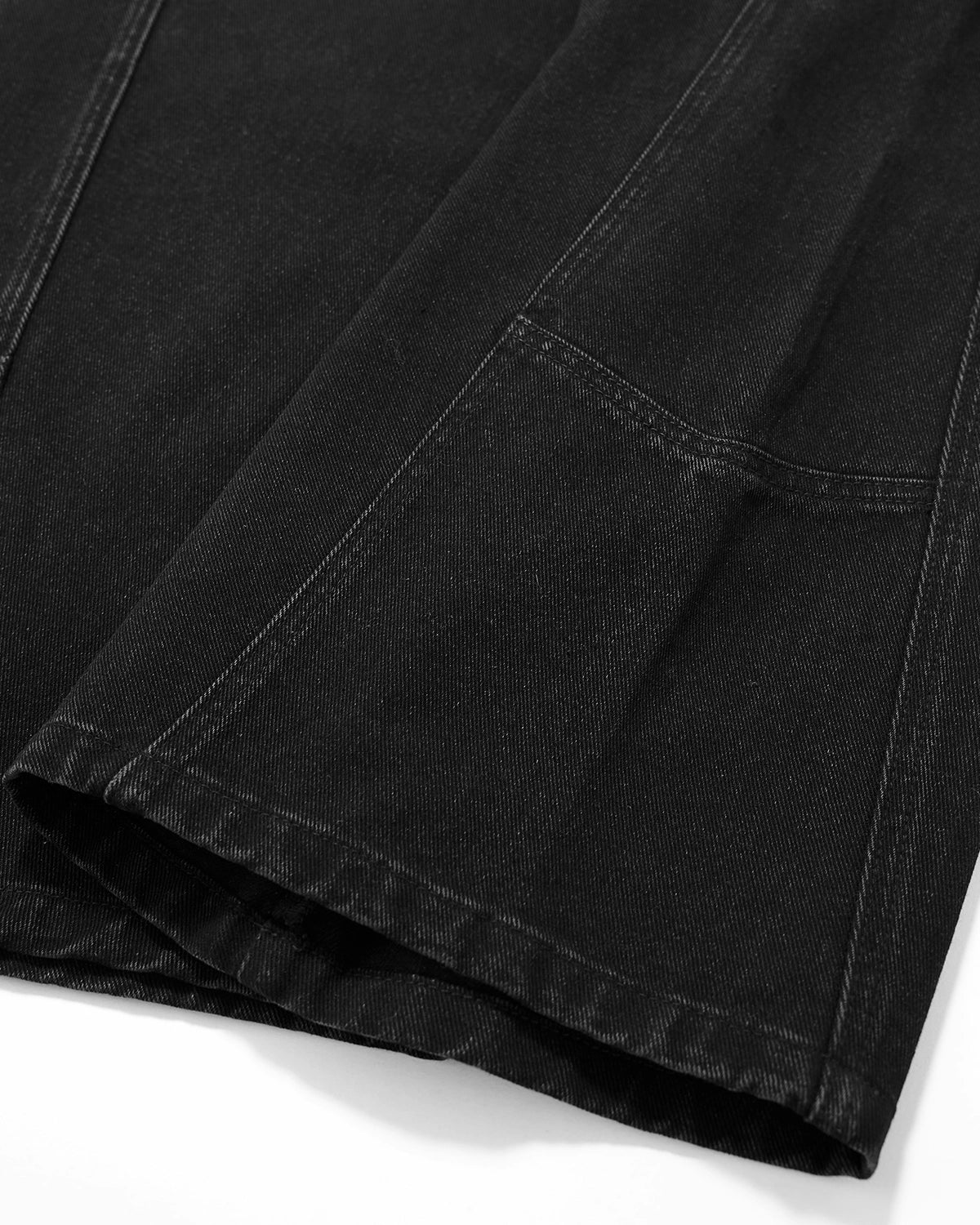 Acid Washed Black Barrel Jeans