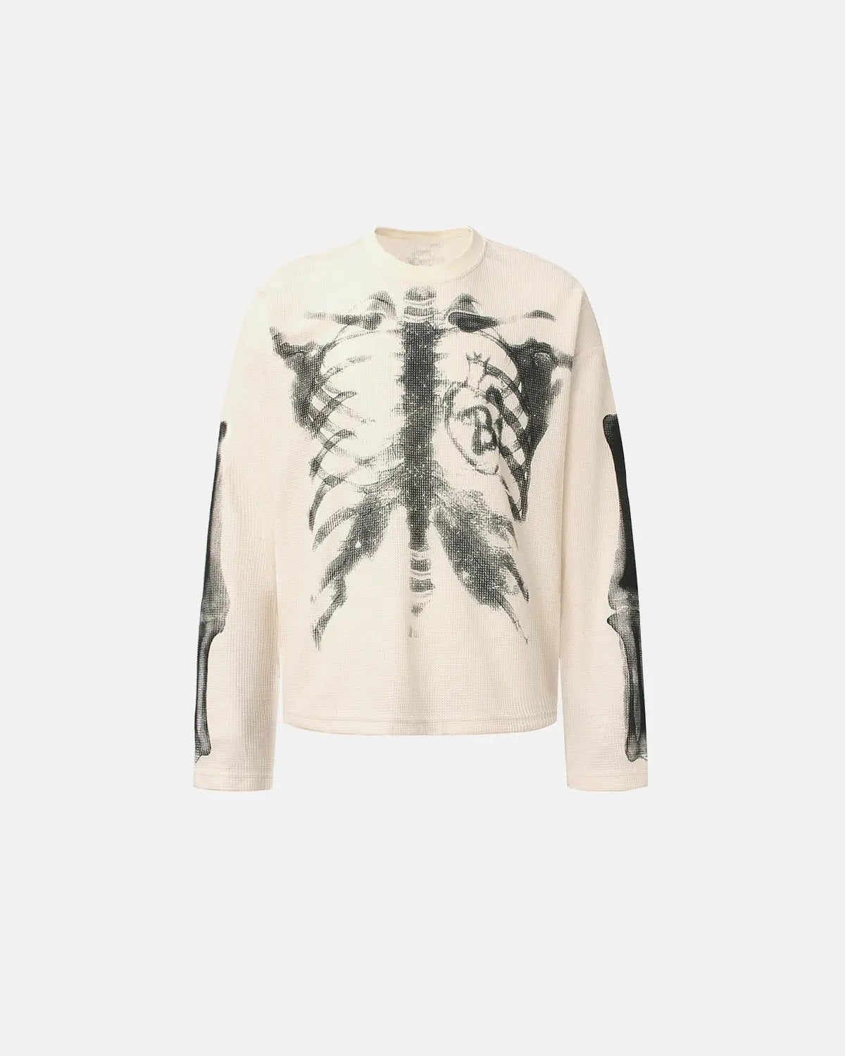 Skeleton Graphic Washed Long Sleeve Tee