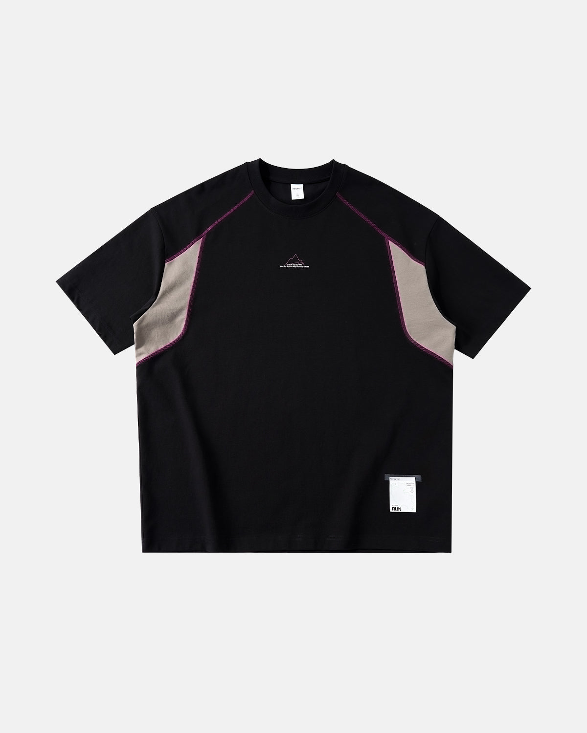 Glow-in-the-Dark Stitching Oversized T-Shirt