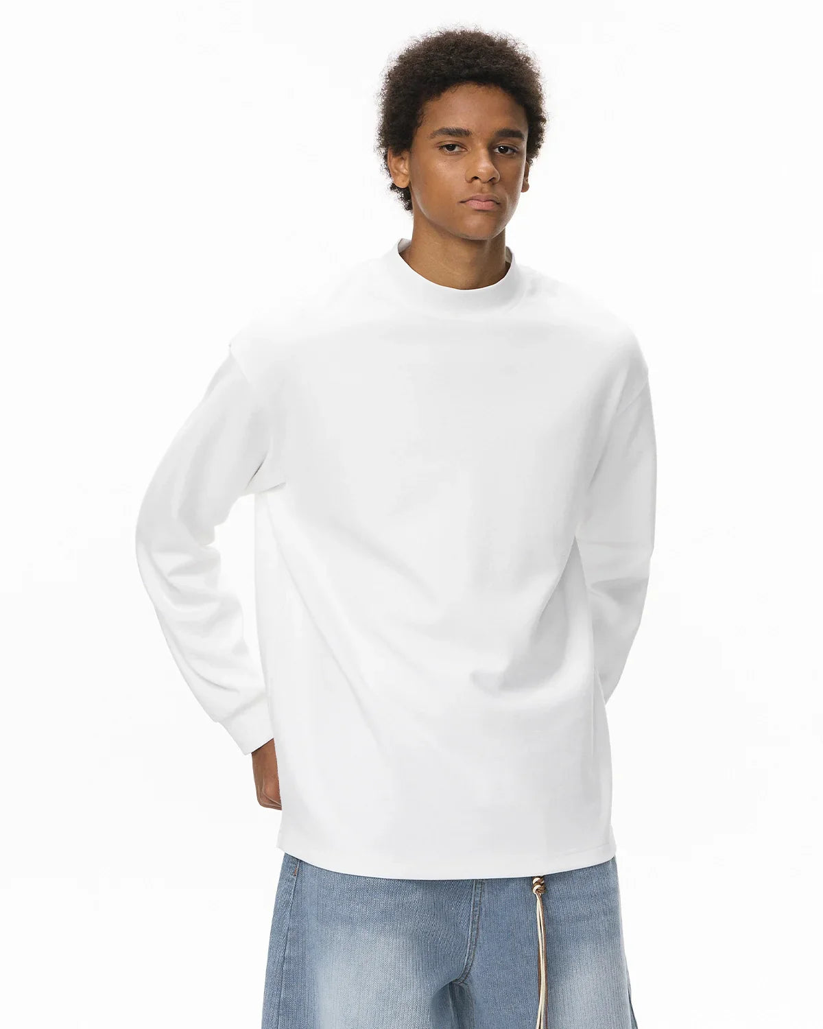 Soft Touch Mock Neck Sweatshirts