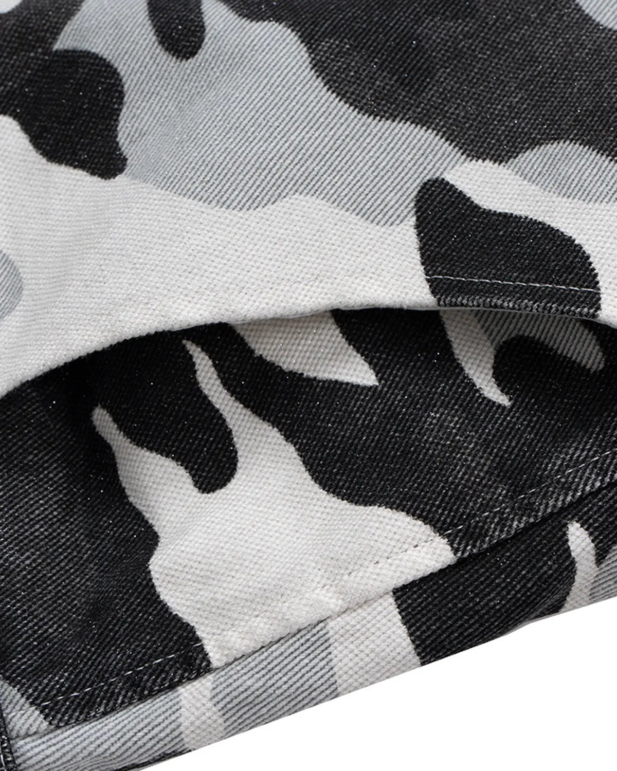 Glitter Camo Cargo Longline Shorts