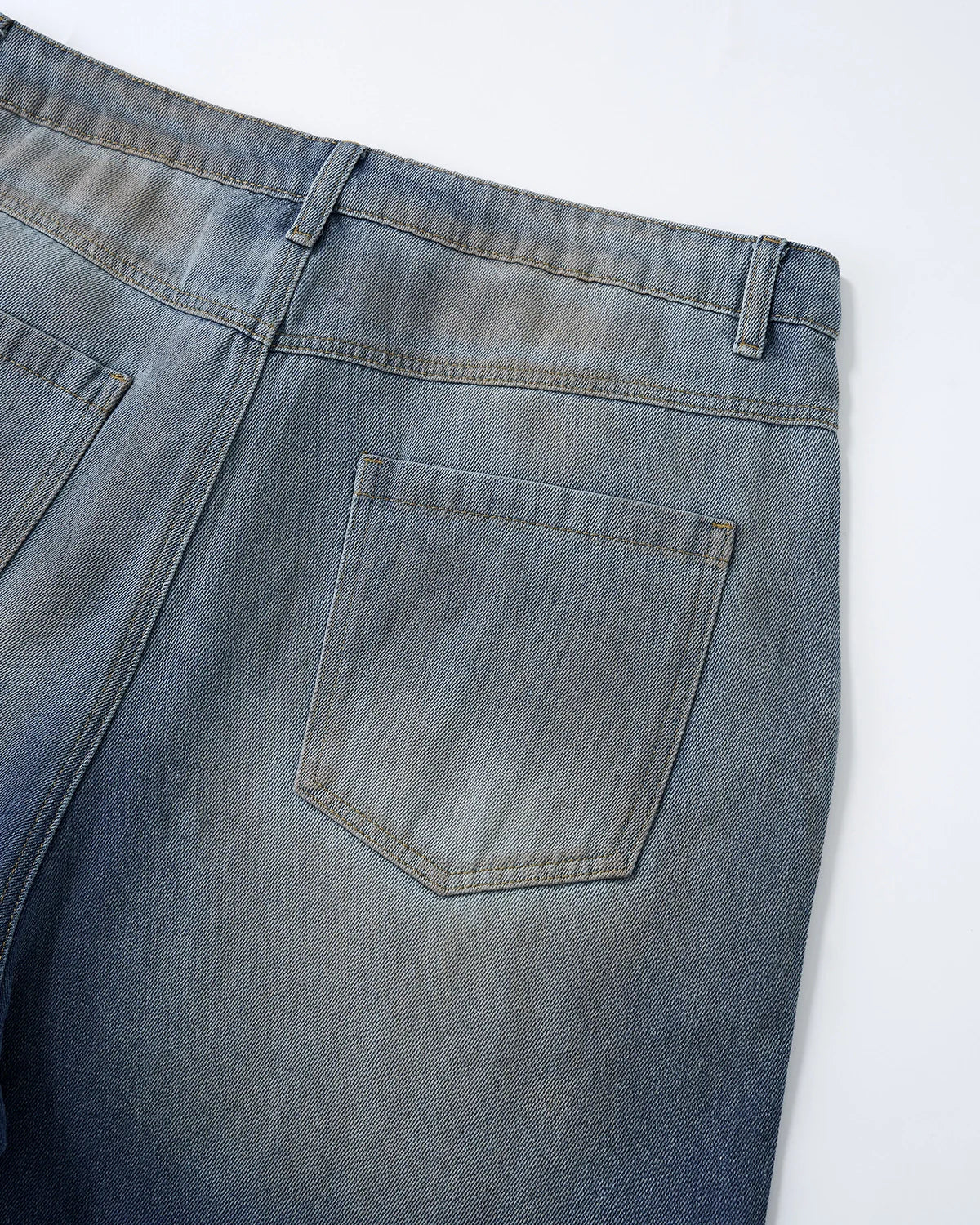 Rhinestone Washed Denim Baggy Jorts
