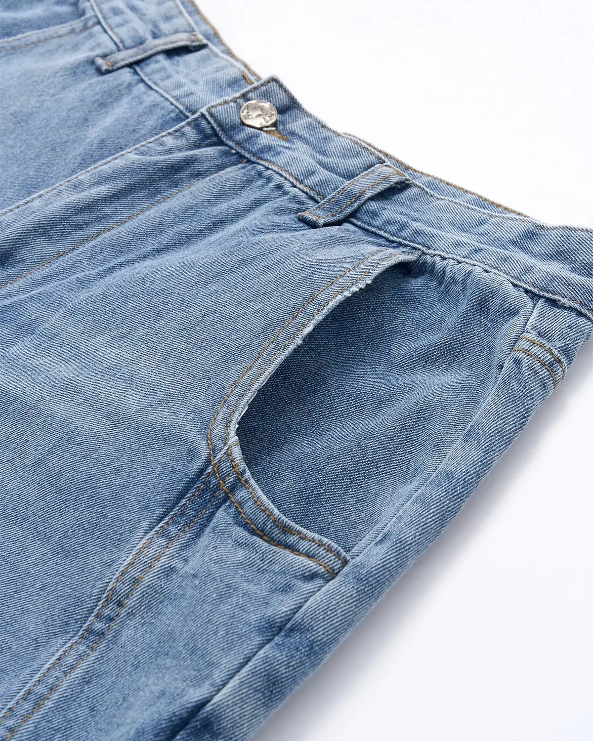 Script Graphic Barrel Jeans