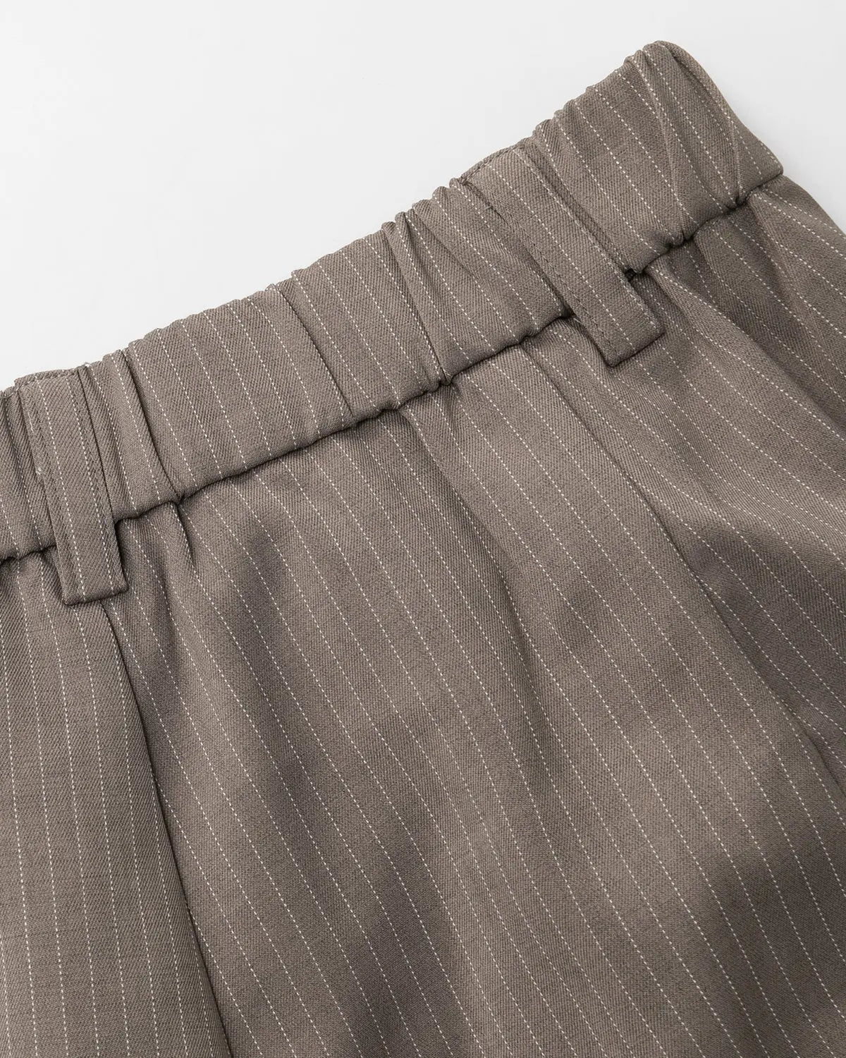 Pinstripe Pleated Tailored Shorts