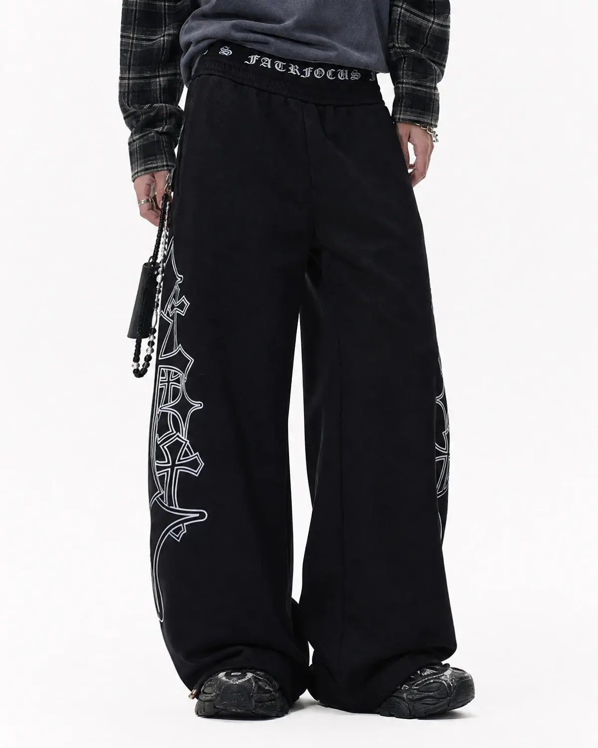 Gothic Layered Baggy Sweatpants