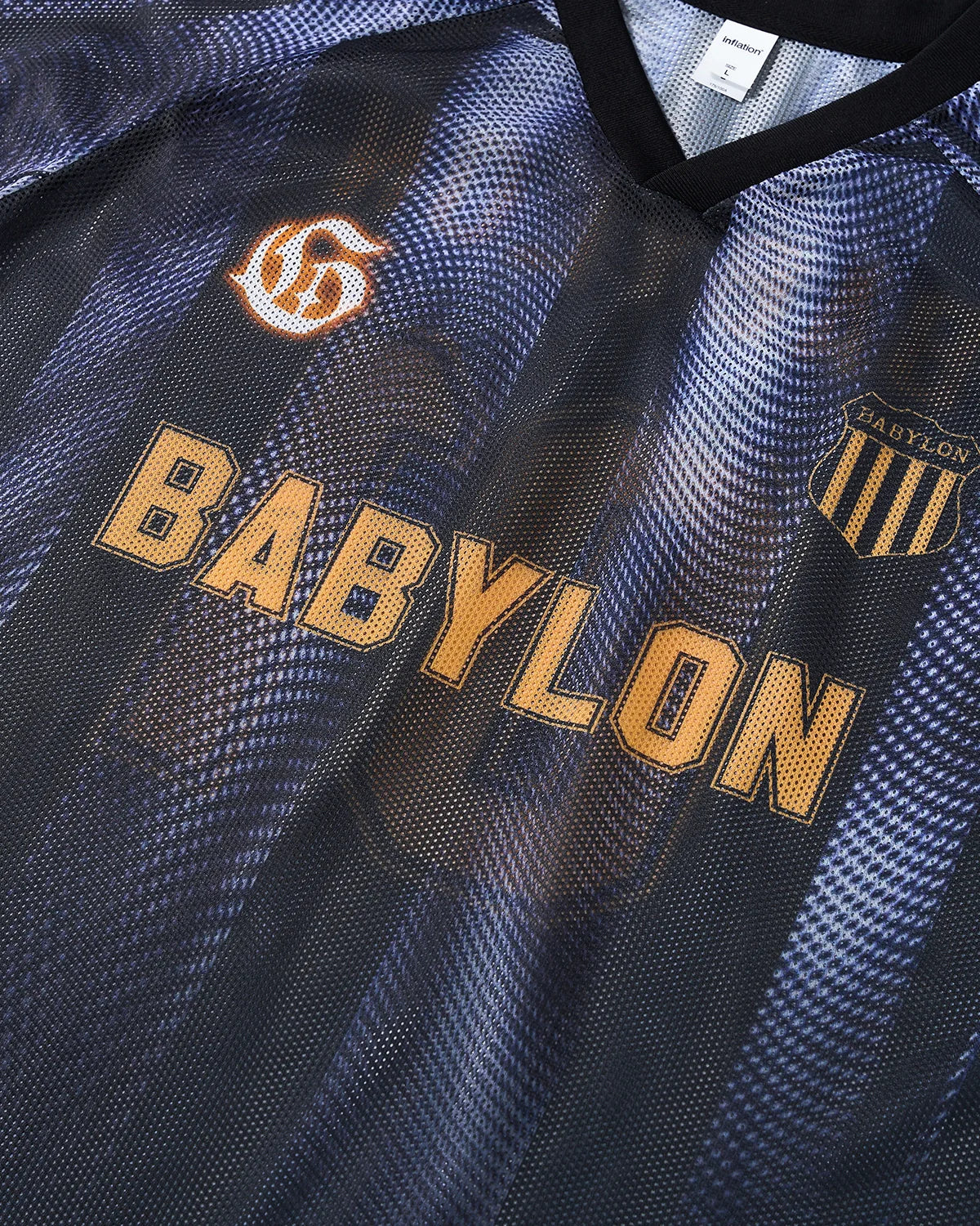 Gradient Pattern Mesh Jersey