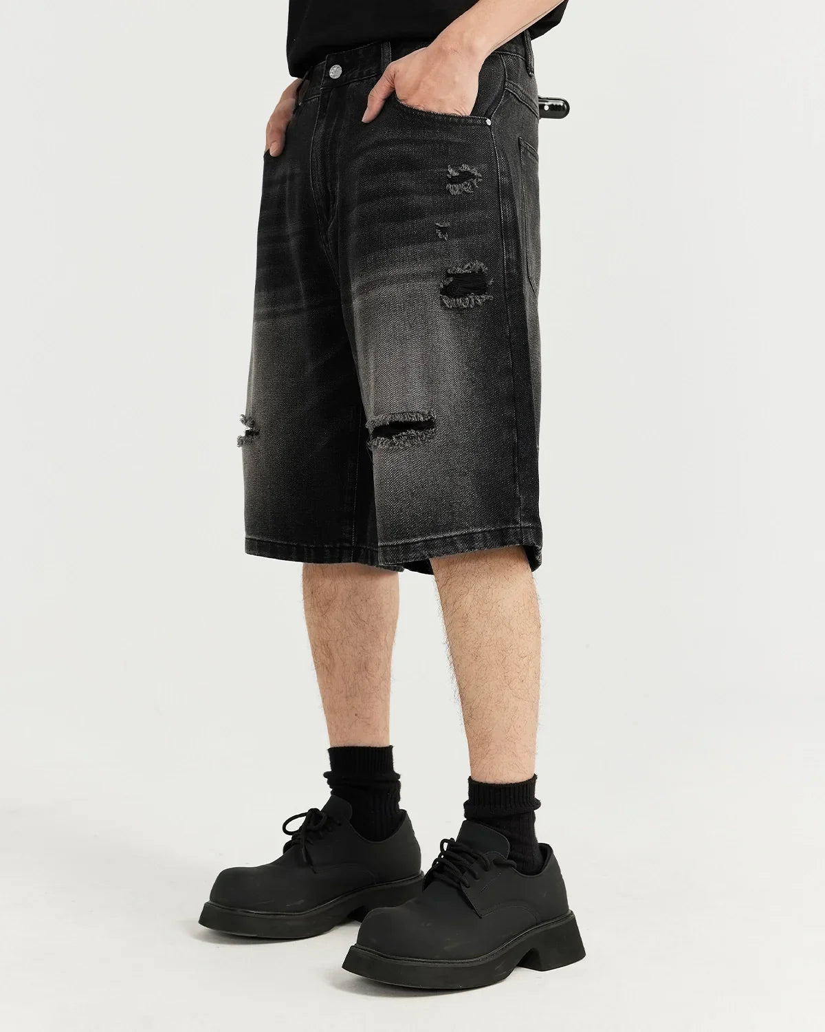 Vintage Ripped Washed Jorts