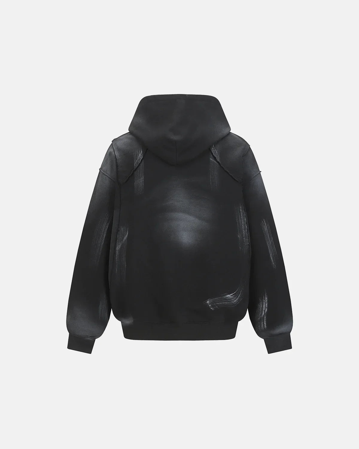 Washed Raw Edge Boxy Hoodie