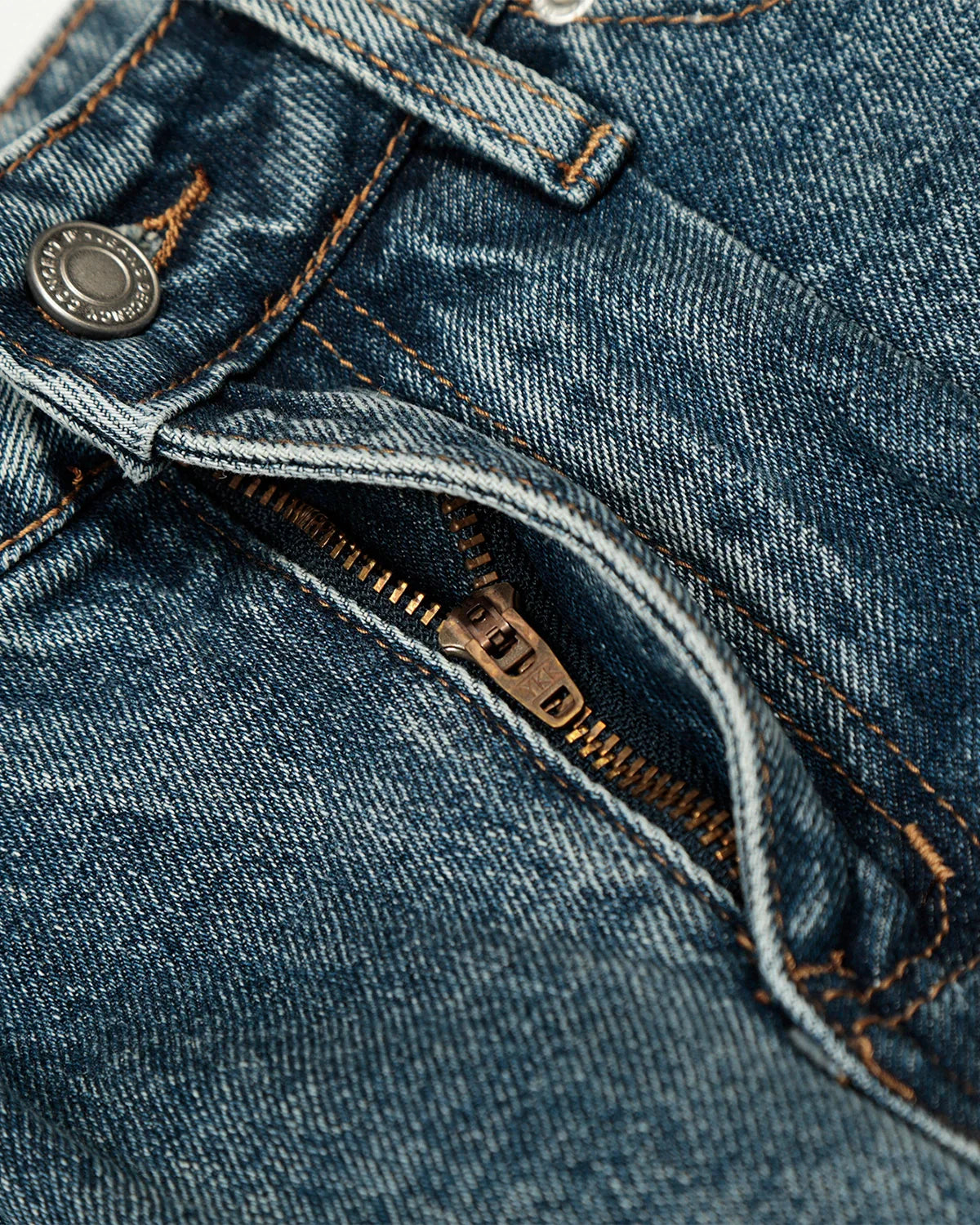 Whisker Acid Washed Barrel Jeans