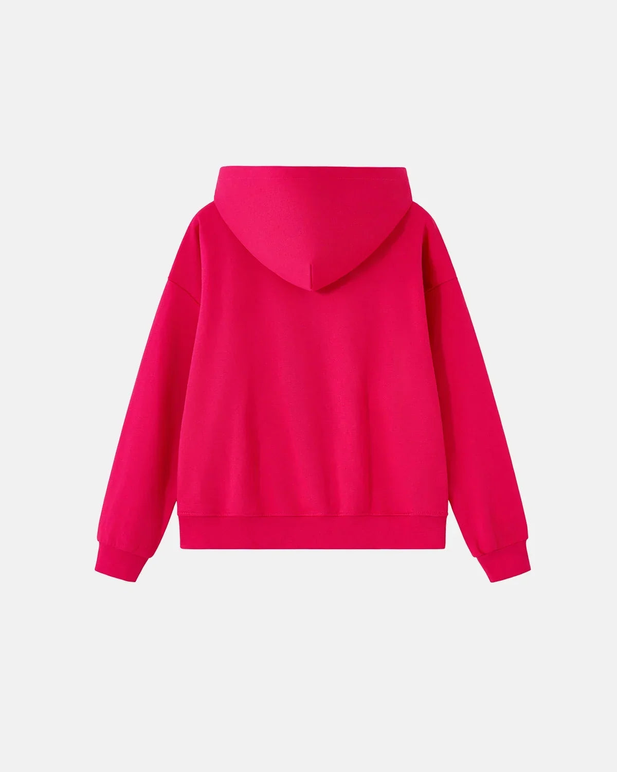 Contrast Chunky Zip Up Hoodie