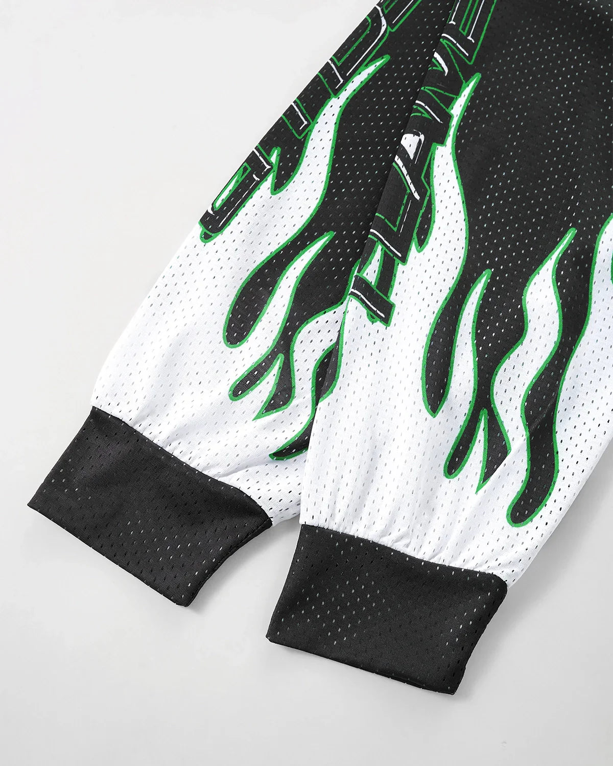Flame Print Mesh Tees