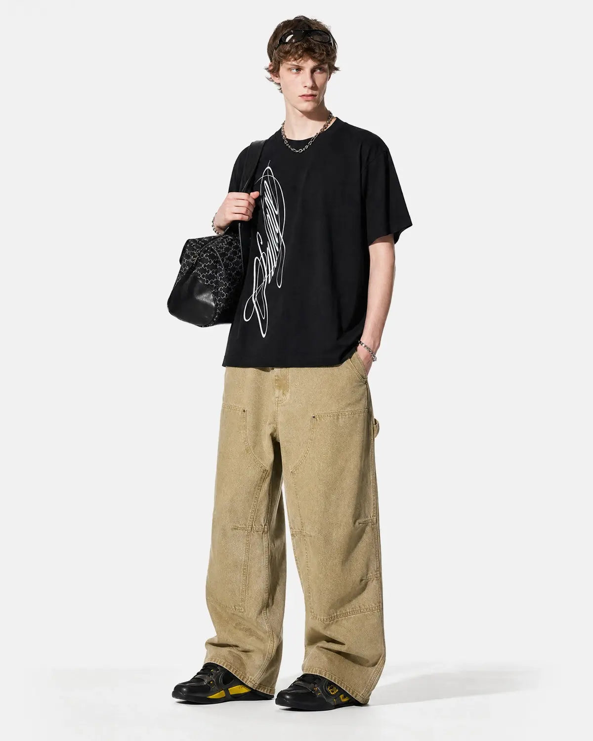 Script Graphic Oversized T-Shirt