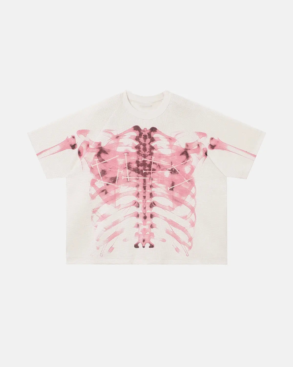 Pink X-Ray Skeleton Boxy T-Shirt