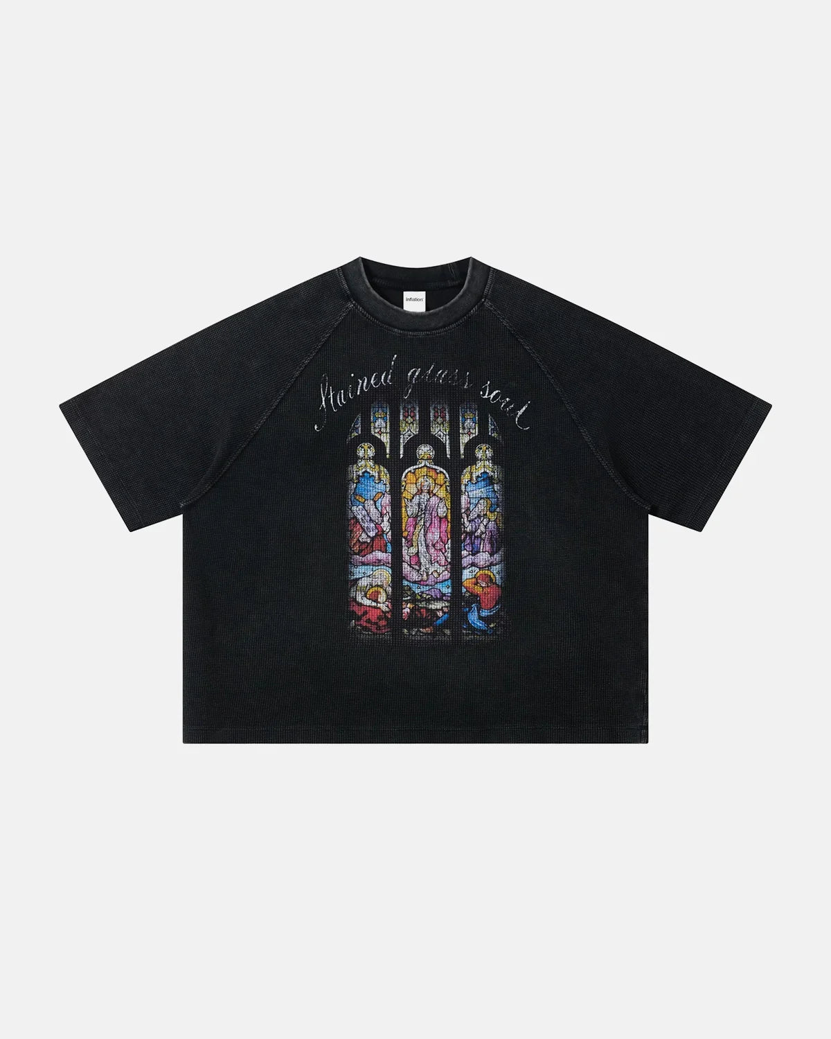 Washed Graphic Boxy Waffle T-Shirt