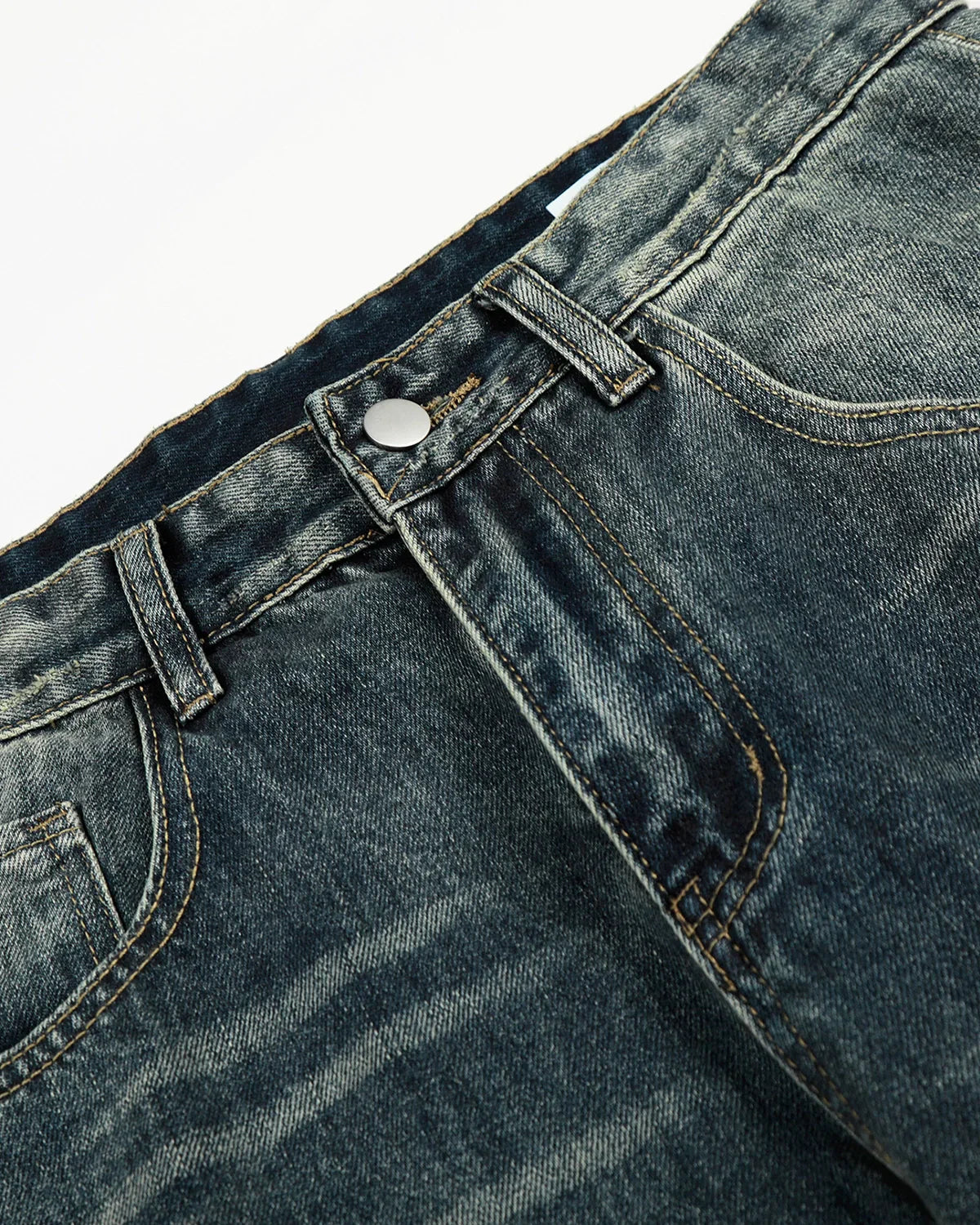 Acid Washed Ripped Baggy Barrel Jeans
