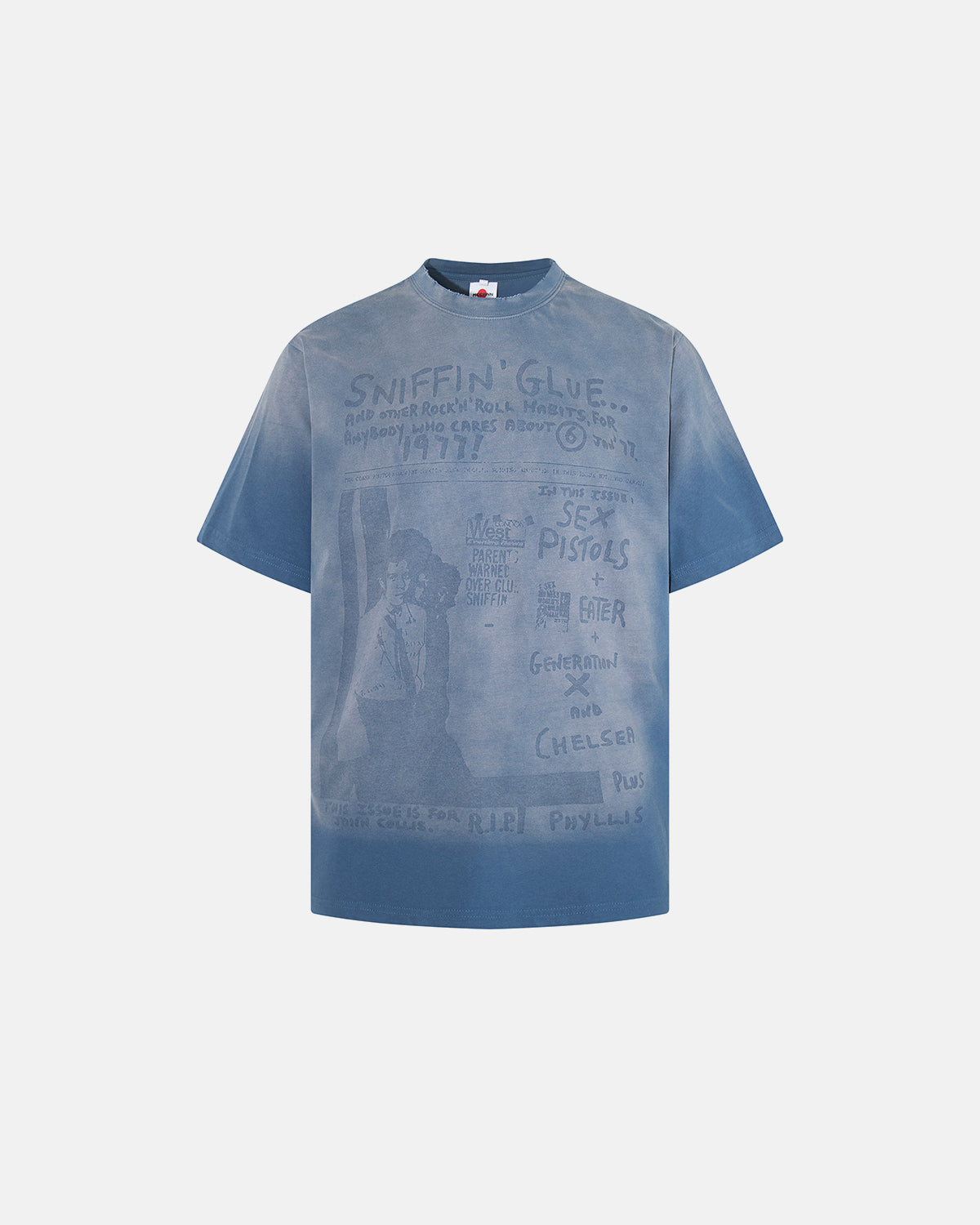 Retro Graphic Faded Washed T-Shirt