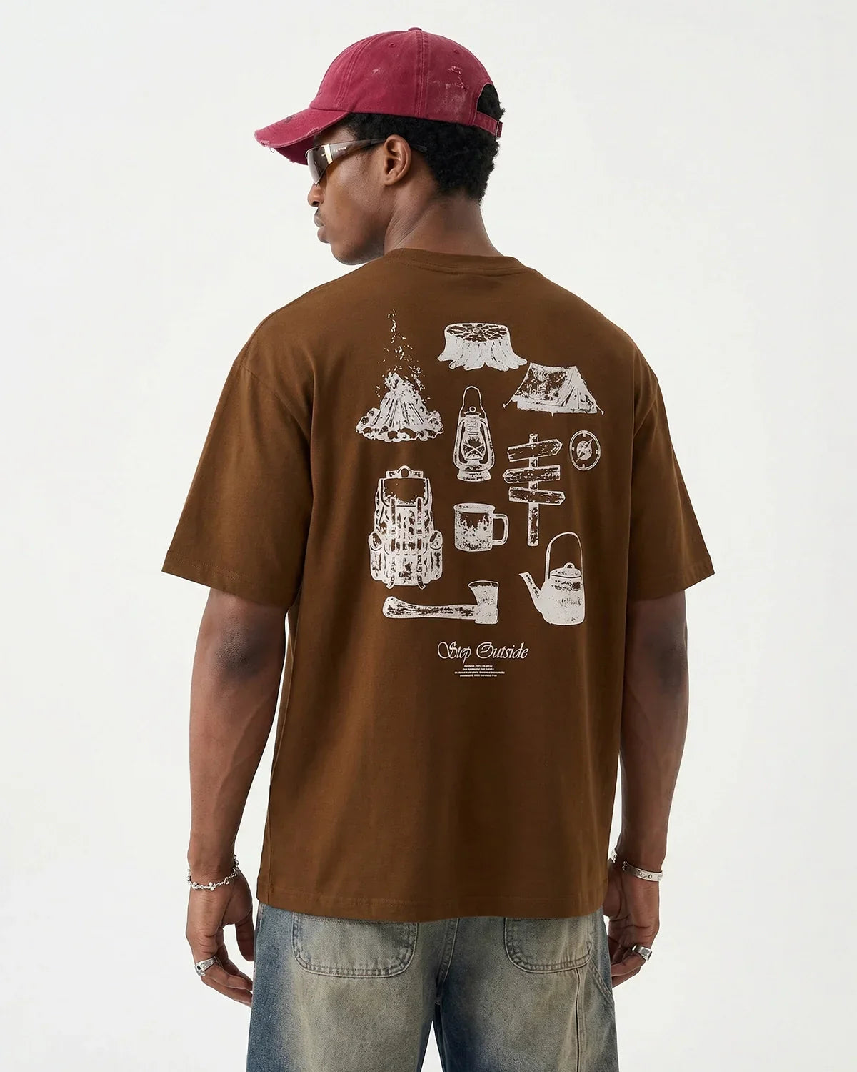 Camping Graphic Cotton Tees