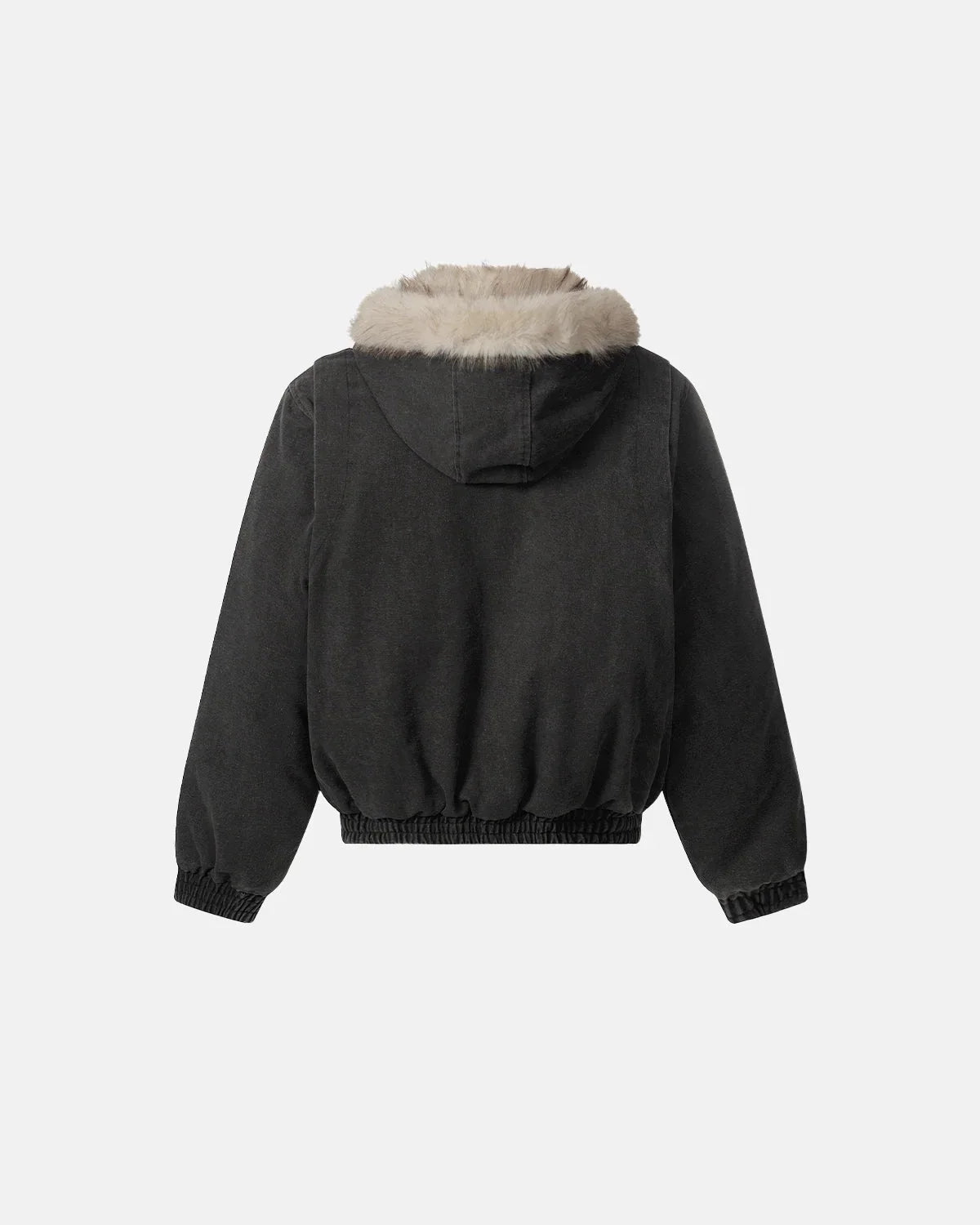 Detachable Hooded Faux Fur Padded Jacket MADXMARX