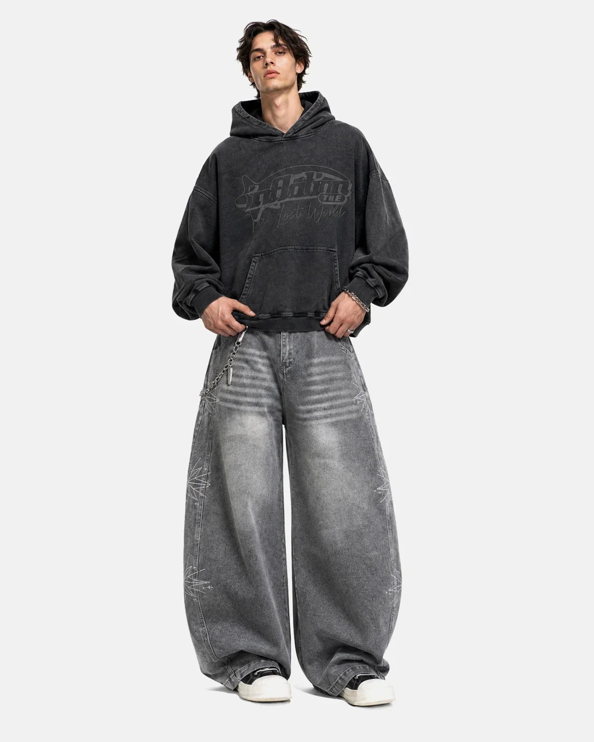 Graphic Washed Hoodies