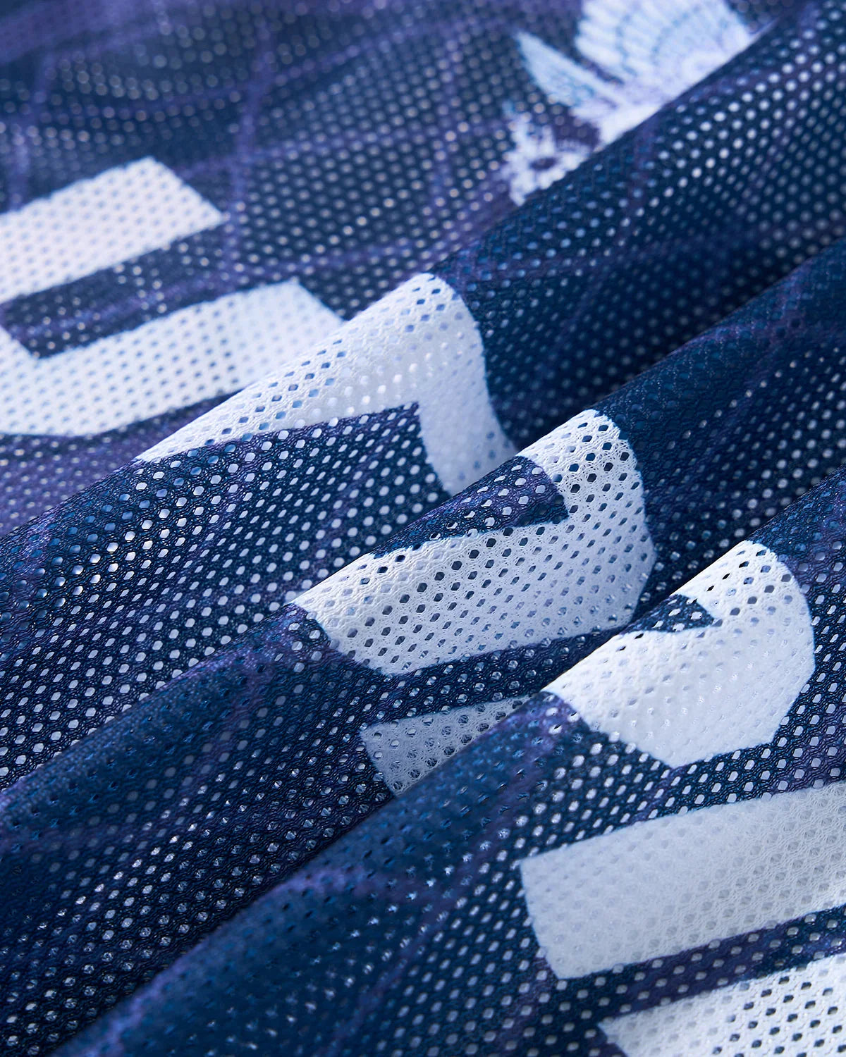 Geometric Pattern Mesh Jersey