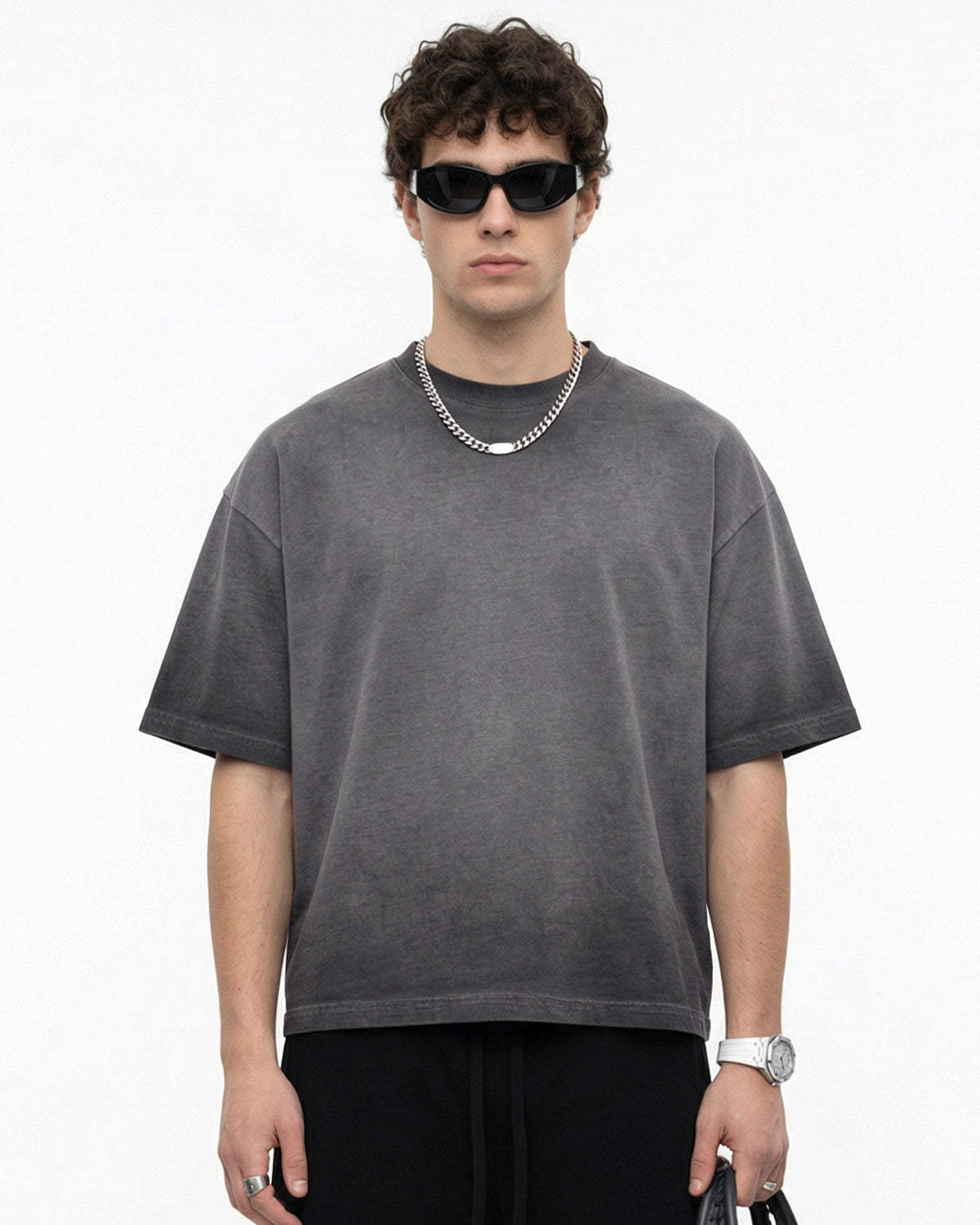 Monkey Washed Dyed Fade Boxy T-Shirt