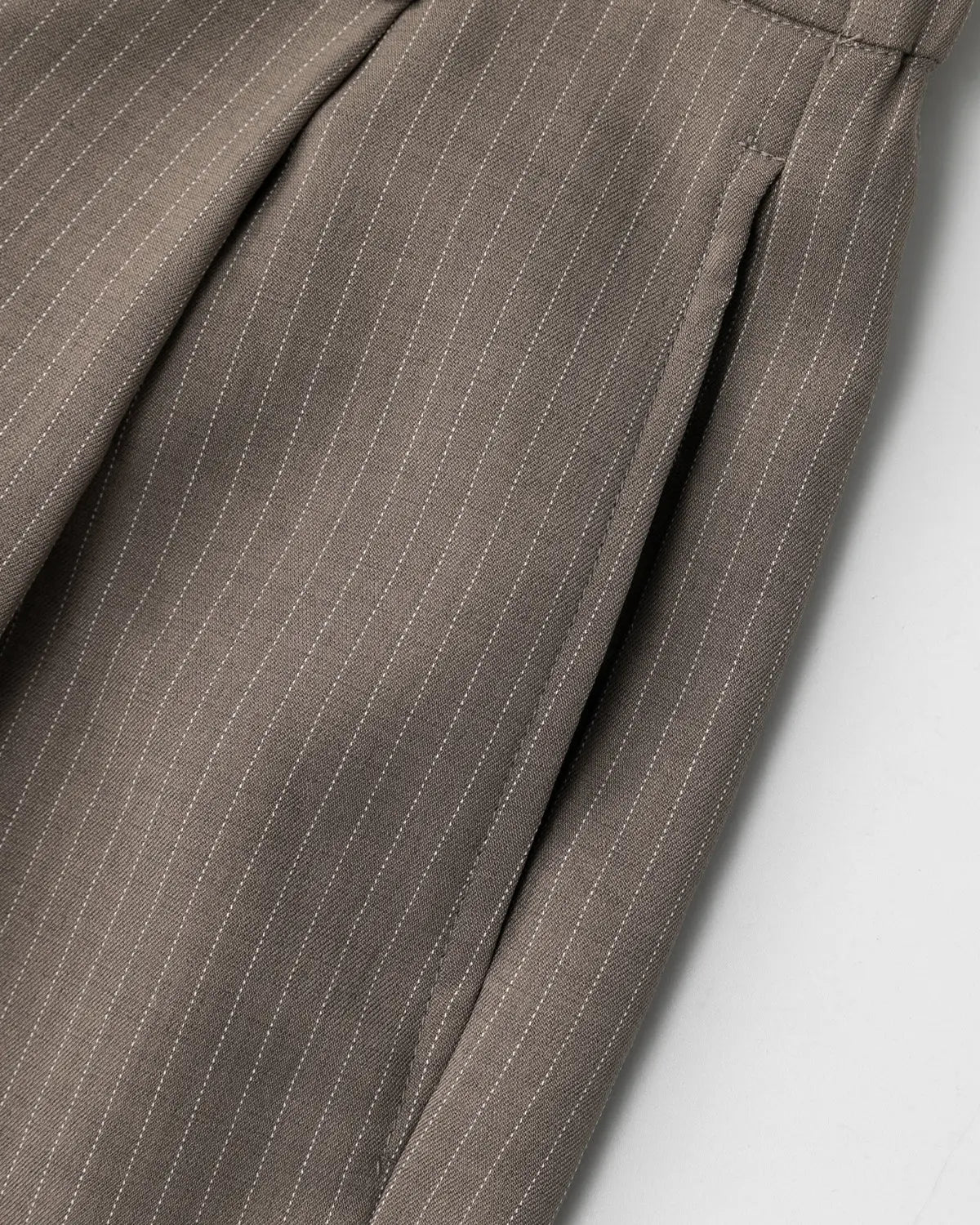Pinstripe Pleated Tailored Shorts