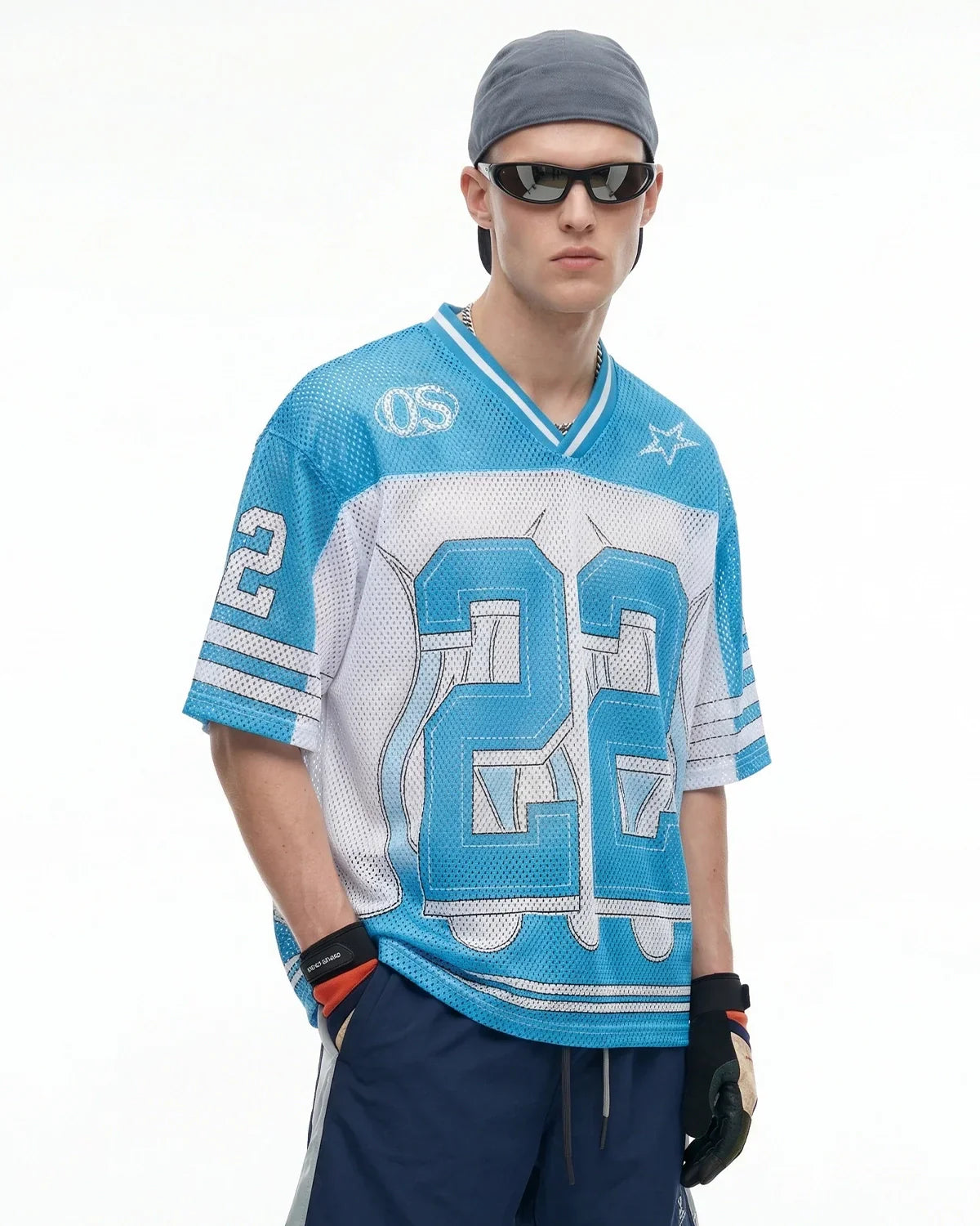 Maillot de football en mesh "22"