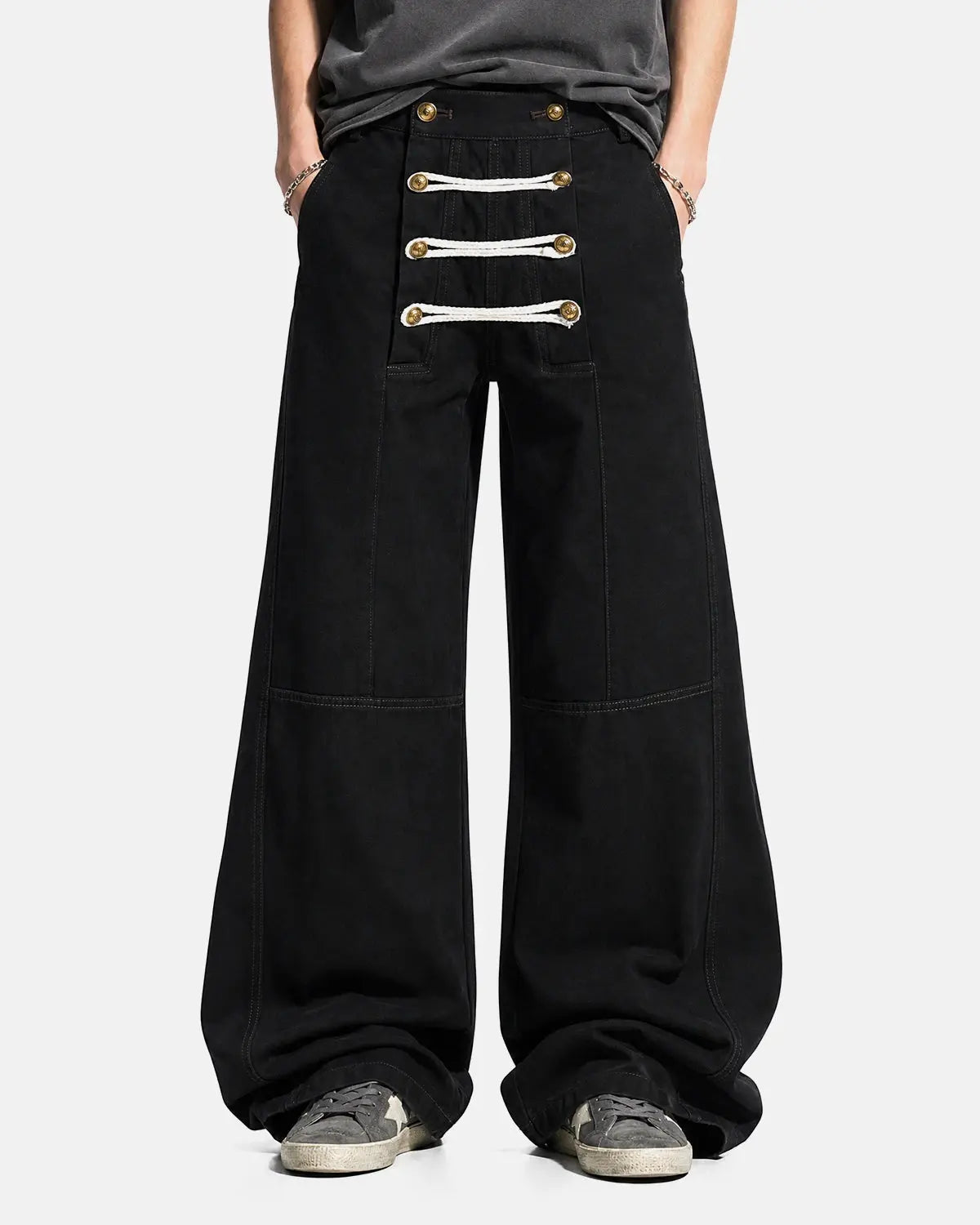 Braided Rope Barrel Pants