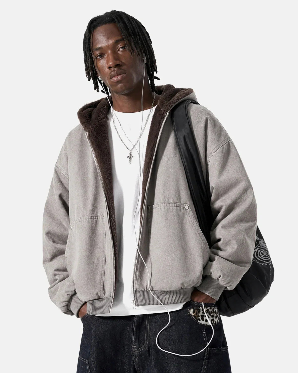Cleanfit Faux Fur Lined Hooded Padded Jacket