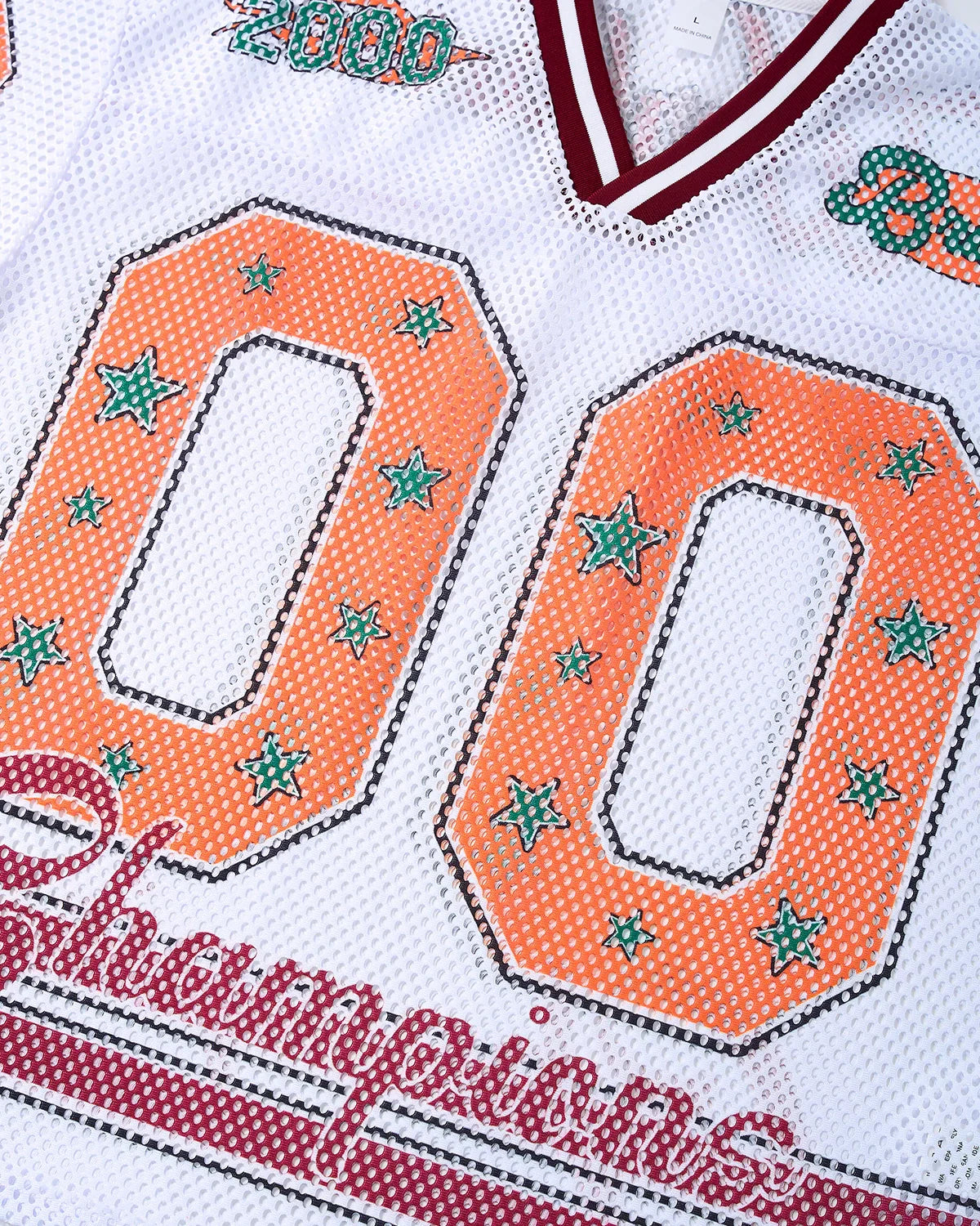Maillot de foot en maille étoile graphique