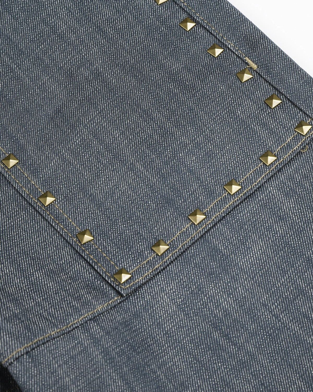 Pyramid Stud Pocket Baggy Jeans